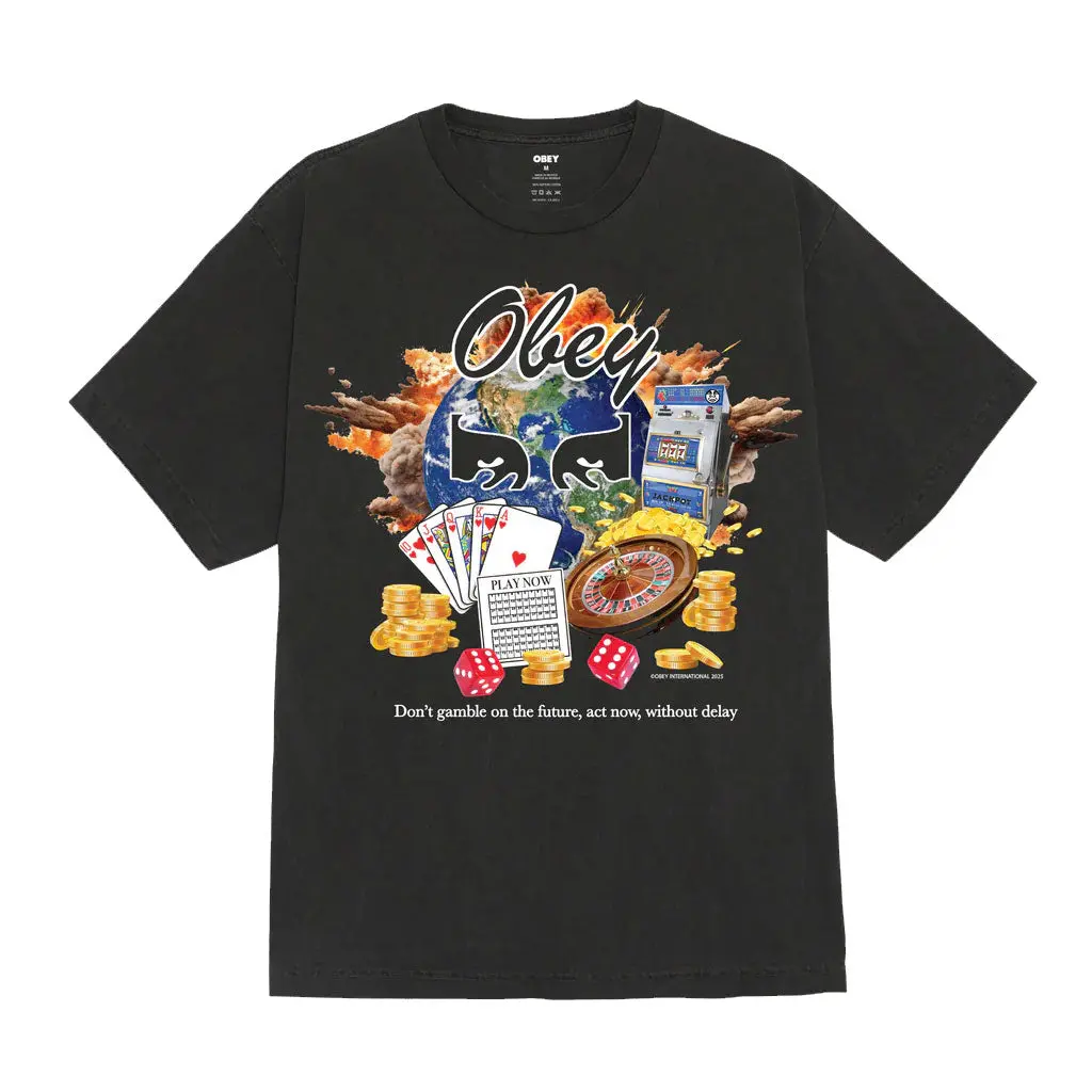 Obey Act Now Pigment S/S Tee - Dusty Black 1