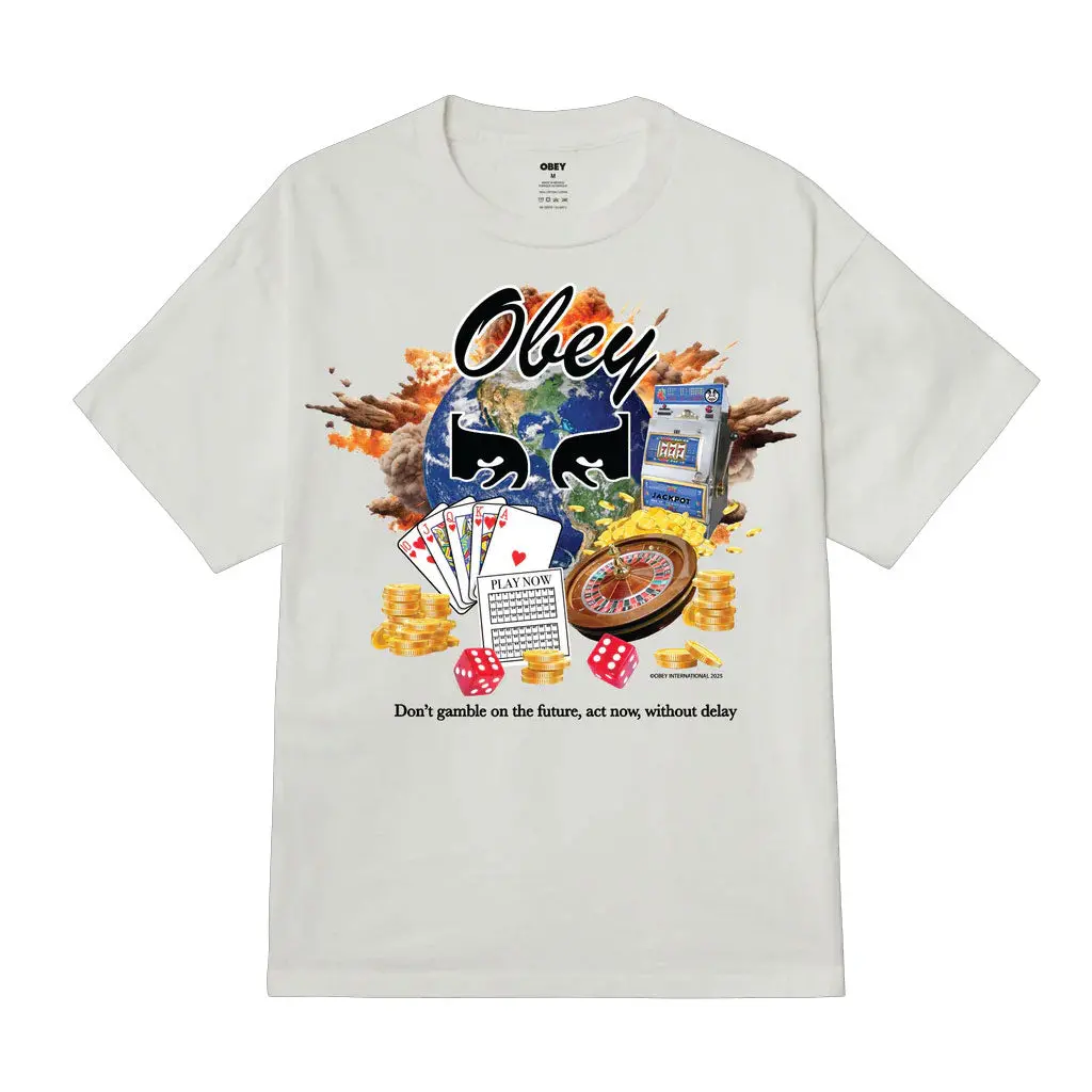 Obey Act Now Pigment S/S Tee - Vintage White 1
