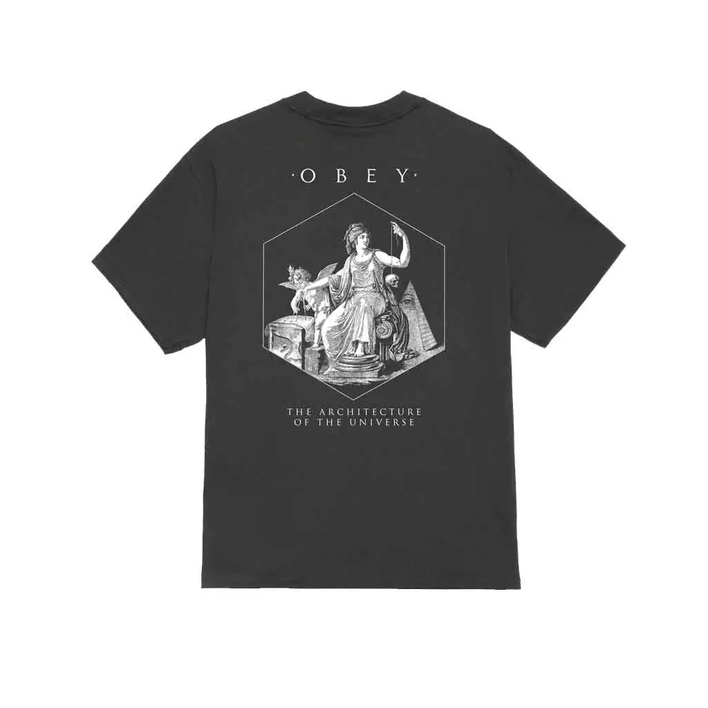 Obey Architecture Of The Uni S/S Tee - Vintage Black 1