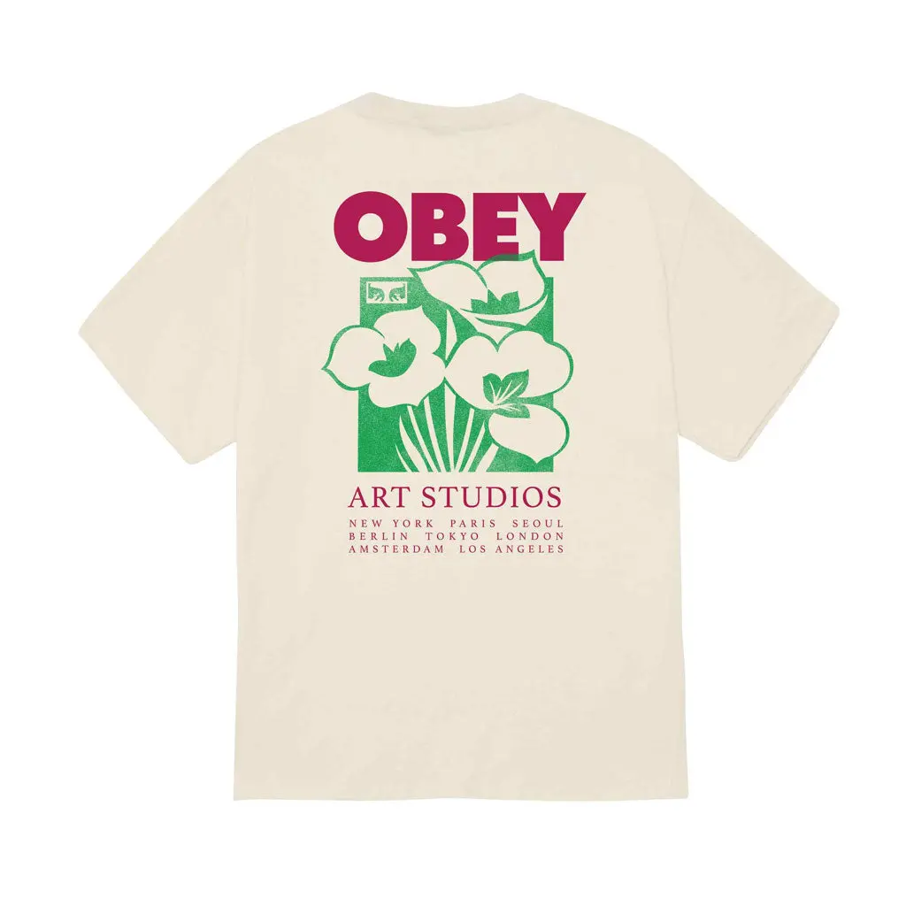 Obey Art Studio Flowers S/S Tee - White 1