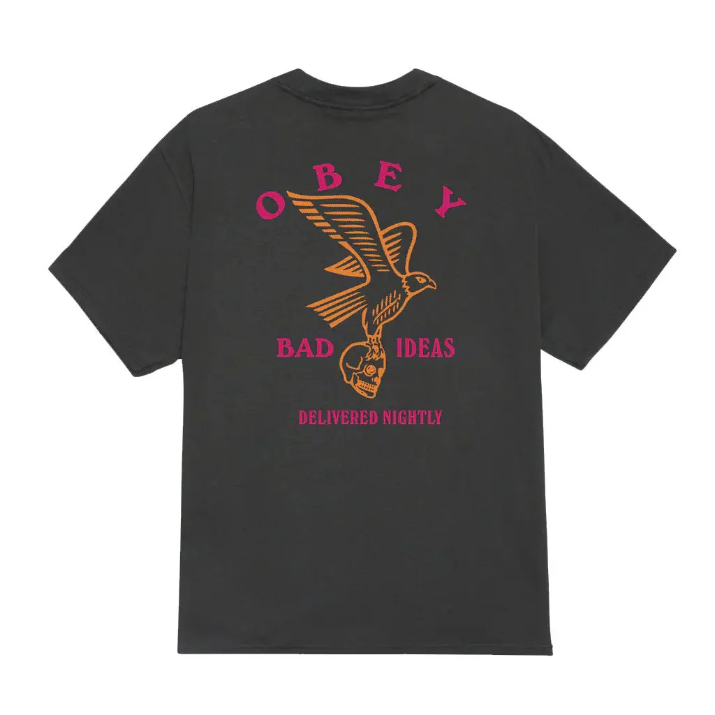 Obey Bad Ideas Eagle S/S Tee - Vintage Black 1