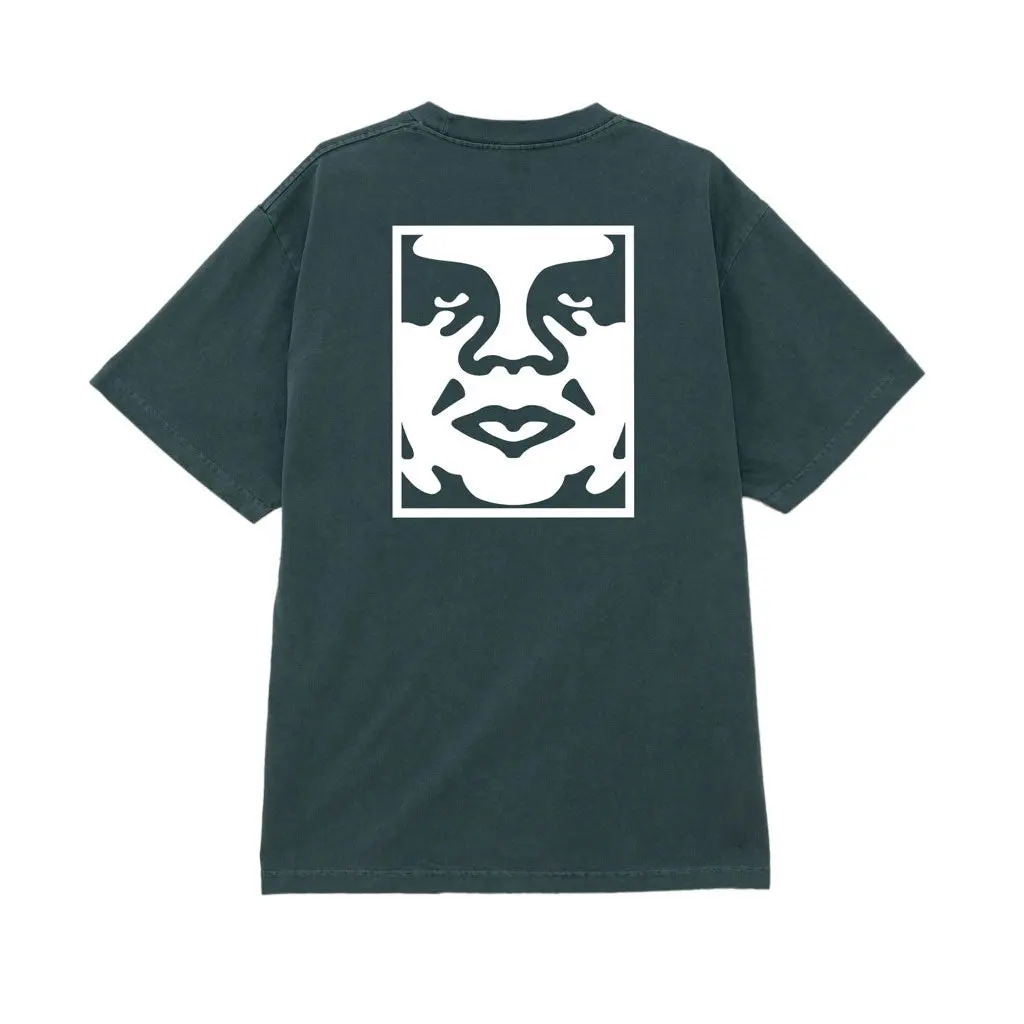 Obey Bold Icon Face S/S Tee - Rain Forest 1