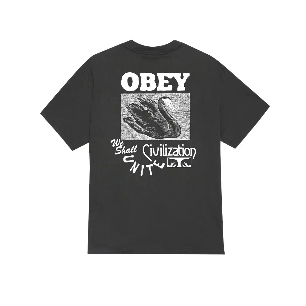 Obey Civilization S/S Tee - Vintage Black 1