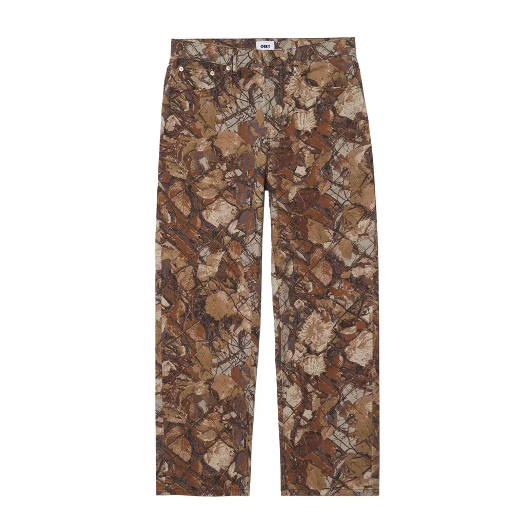 Obey Classic Baggy Denim Pant - Fence Camo 1