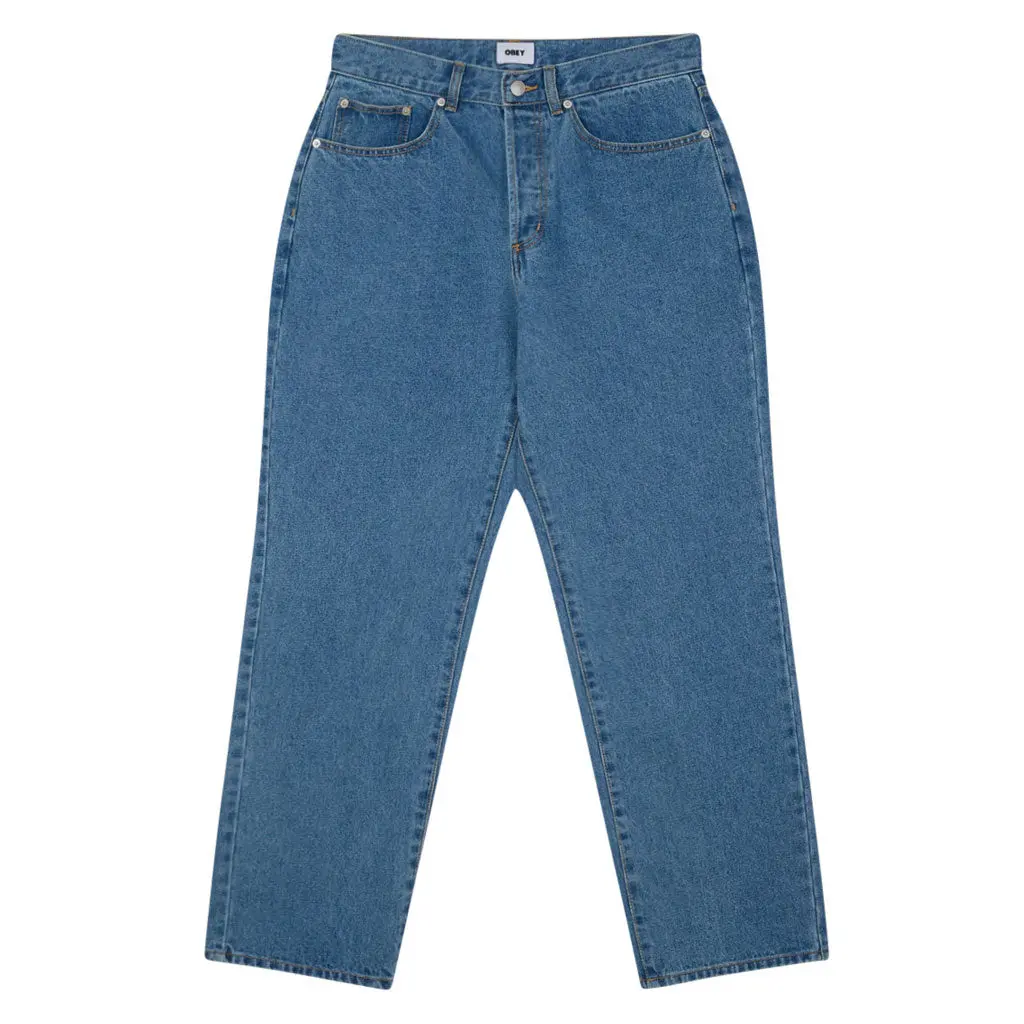Obey Classic Baggy Denim Pant - Light Indigo 1