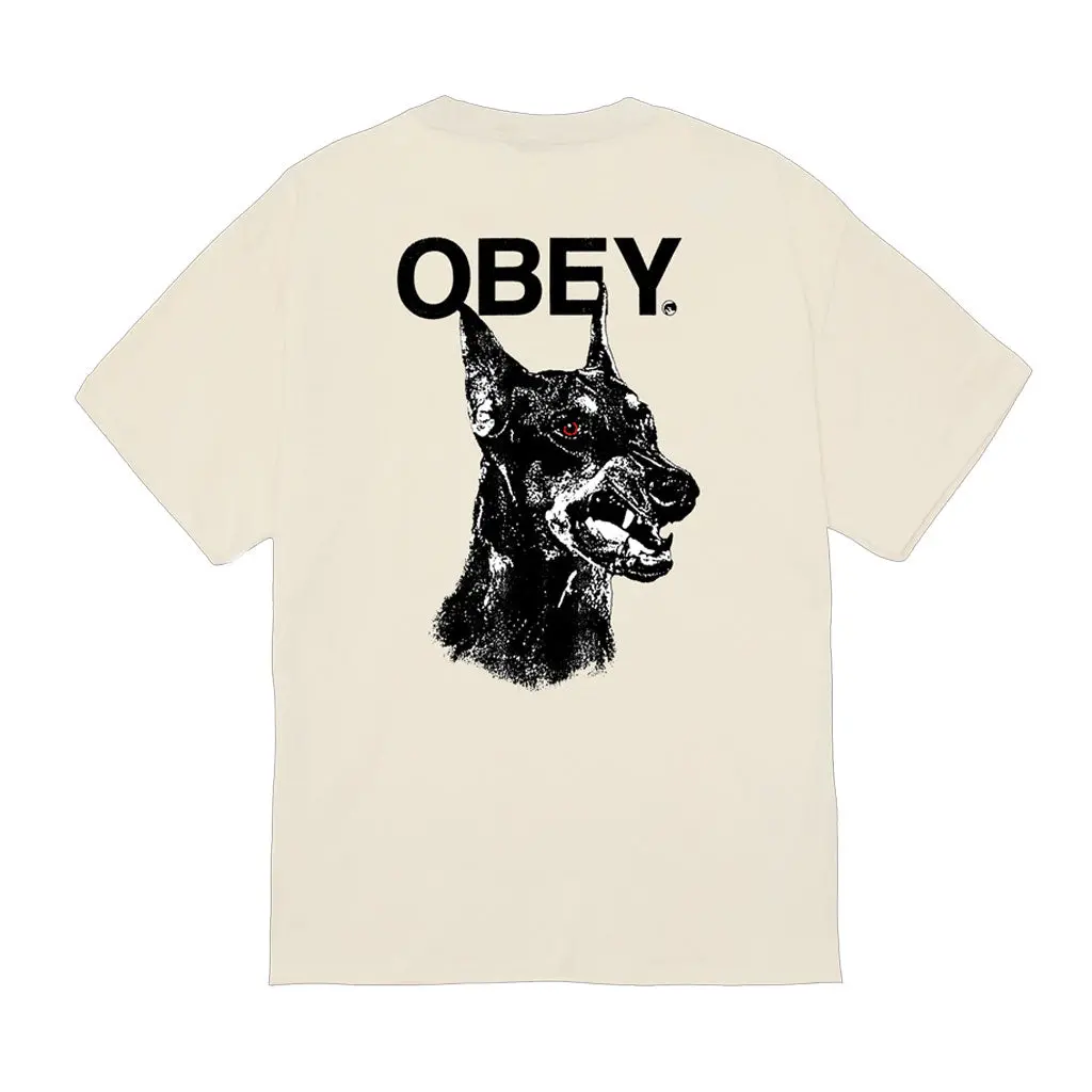 Obey Doberman S/S Tee - Cream 1