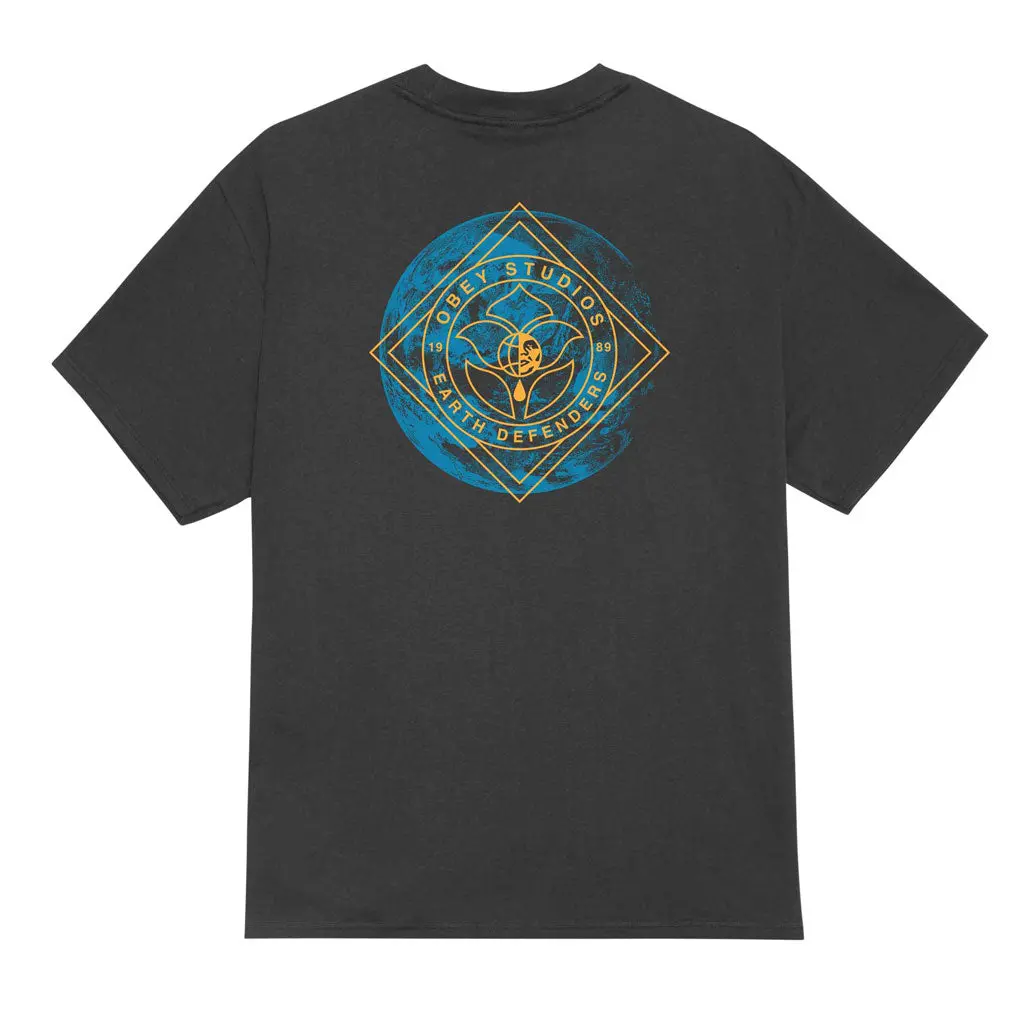 Obey Earth Defenders S/S Tee - Vintage Black 1