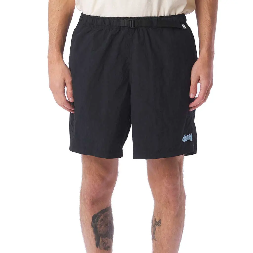 Obey Easy Peak Web Short - Black 1