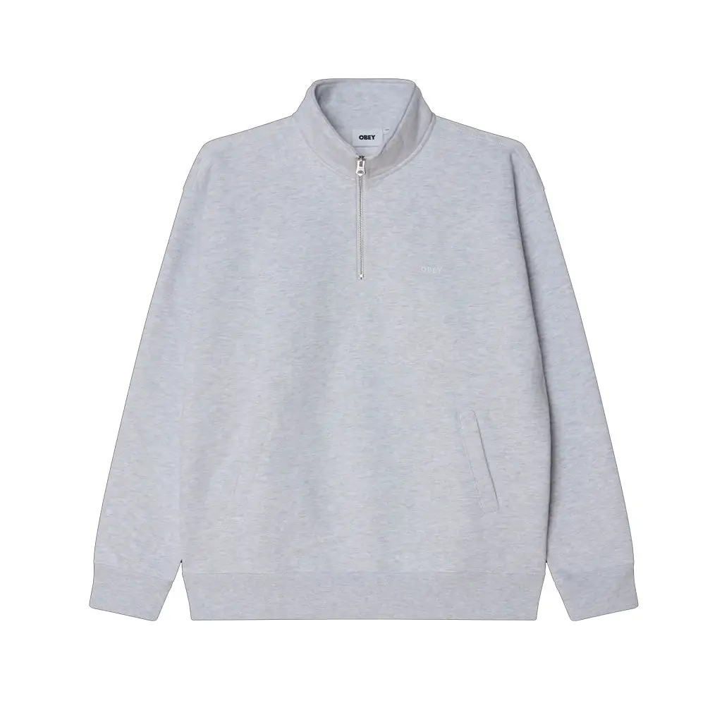 Obey Established Works Bold Mockneck - Ash Grey 1