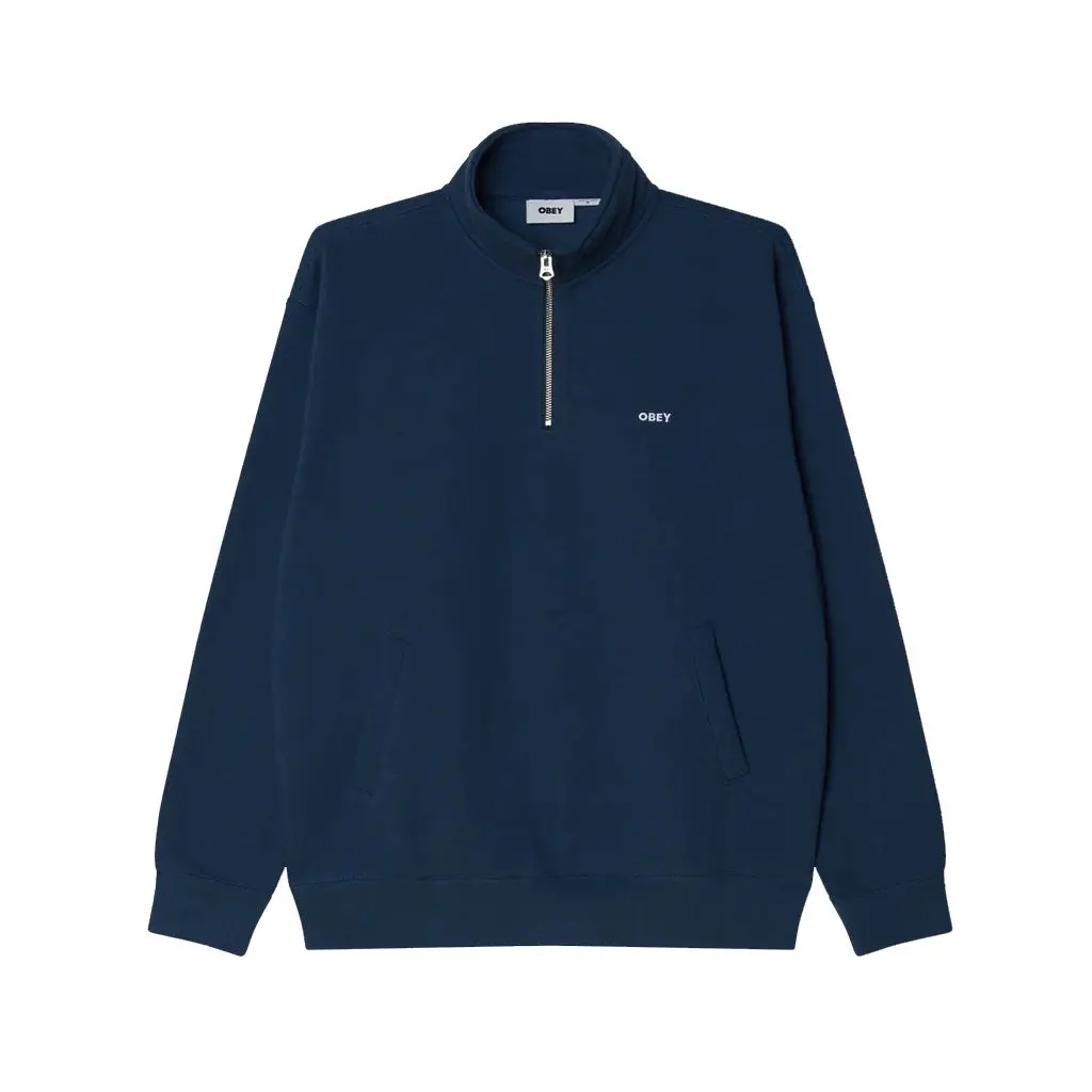 Obey Established Works Bold Mockneck - Dark Denim 1
