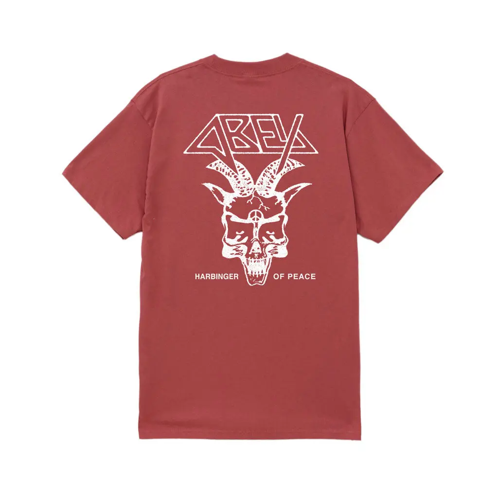 Obey Harbinger Of Peace S/S Tee - Mineral Red 1