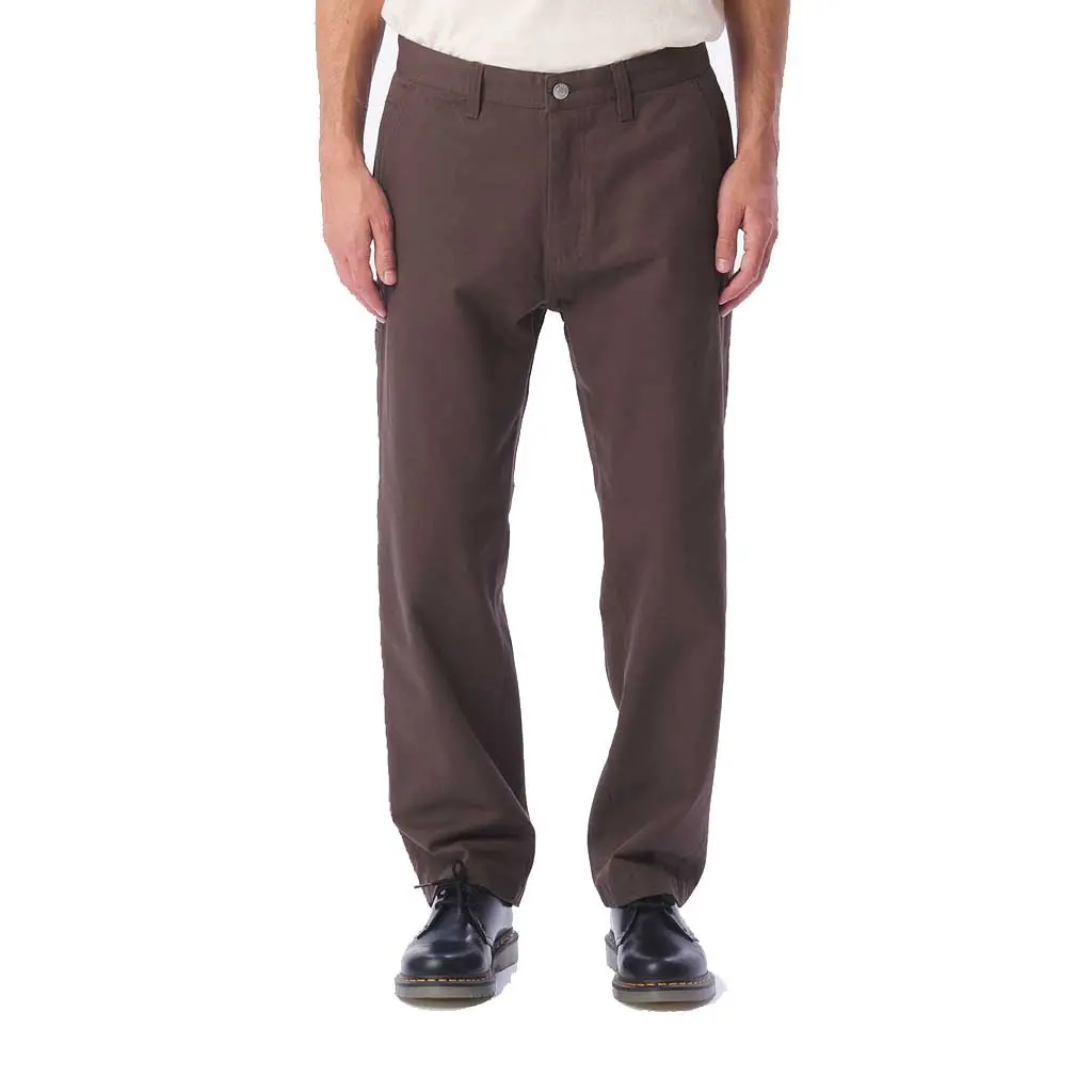 Obey Hardwork Carpenter Pant - Dark Brown 1