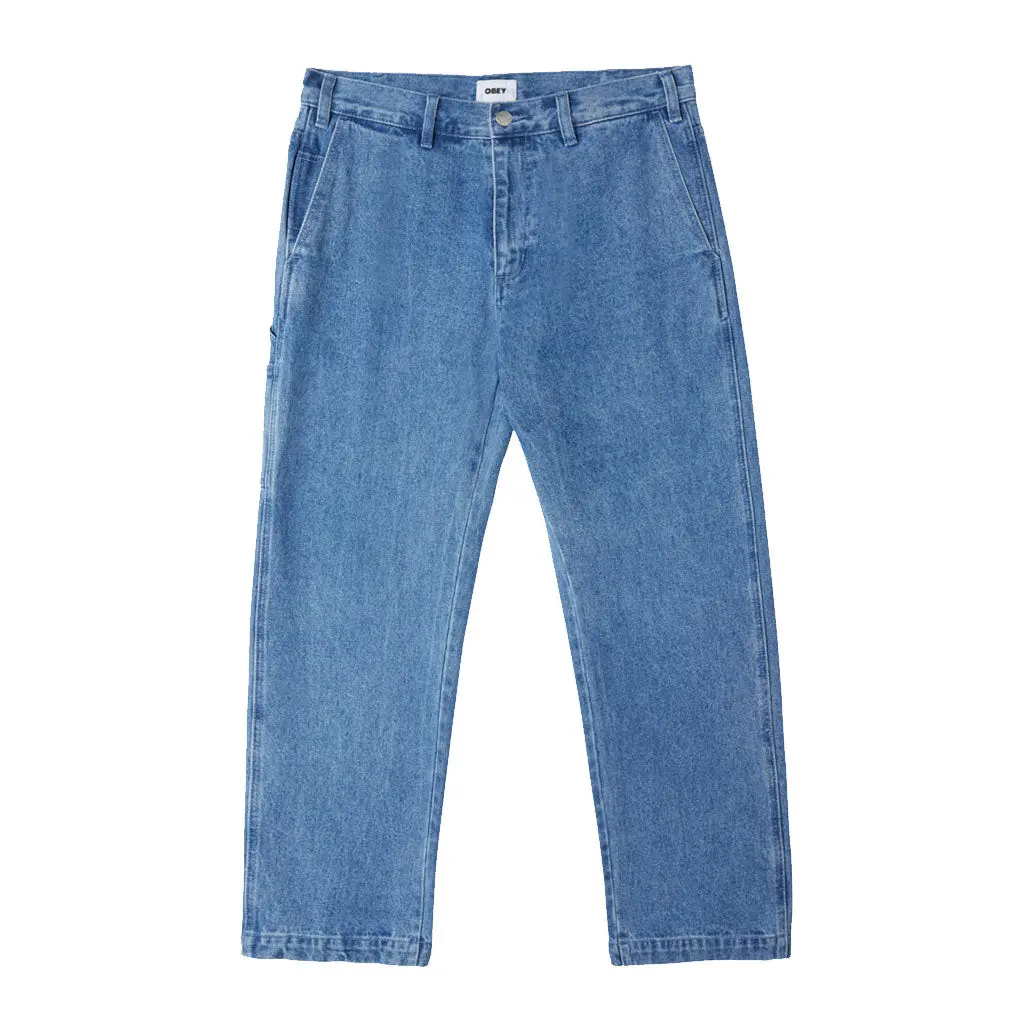 Obey Hardwork Carpenter Denim Pant - Light Indigo 1