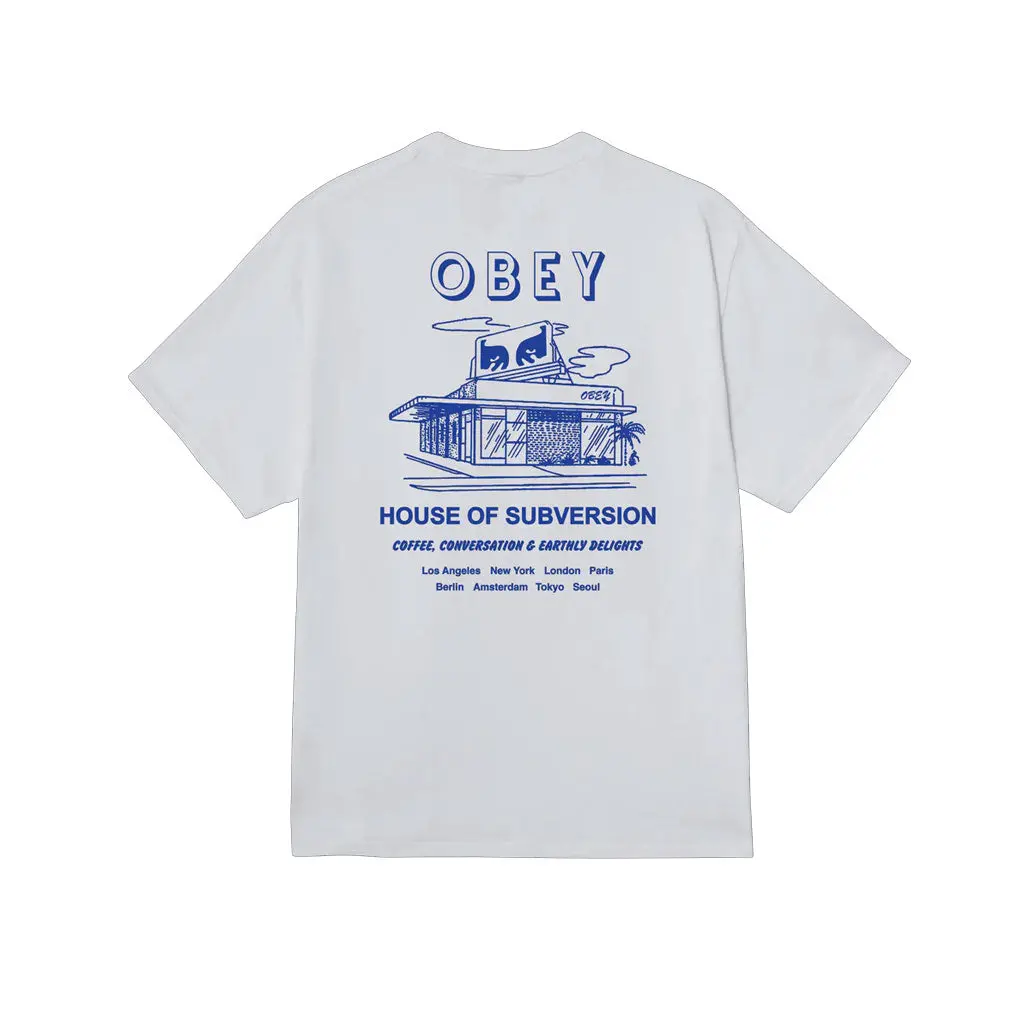 Obey House Of Subversion S/S Tee - White 1