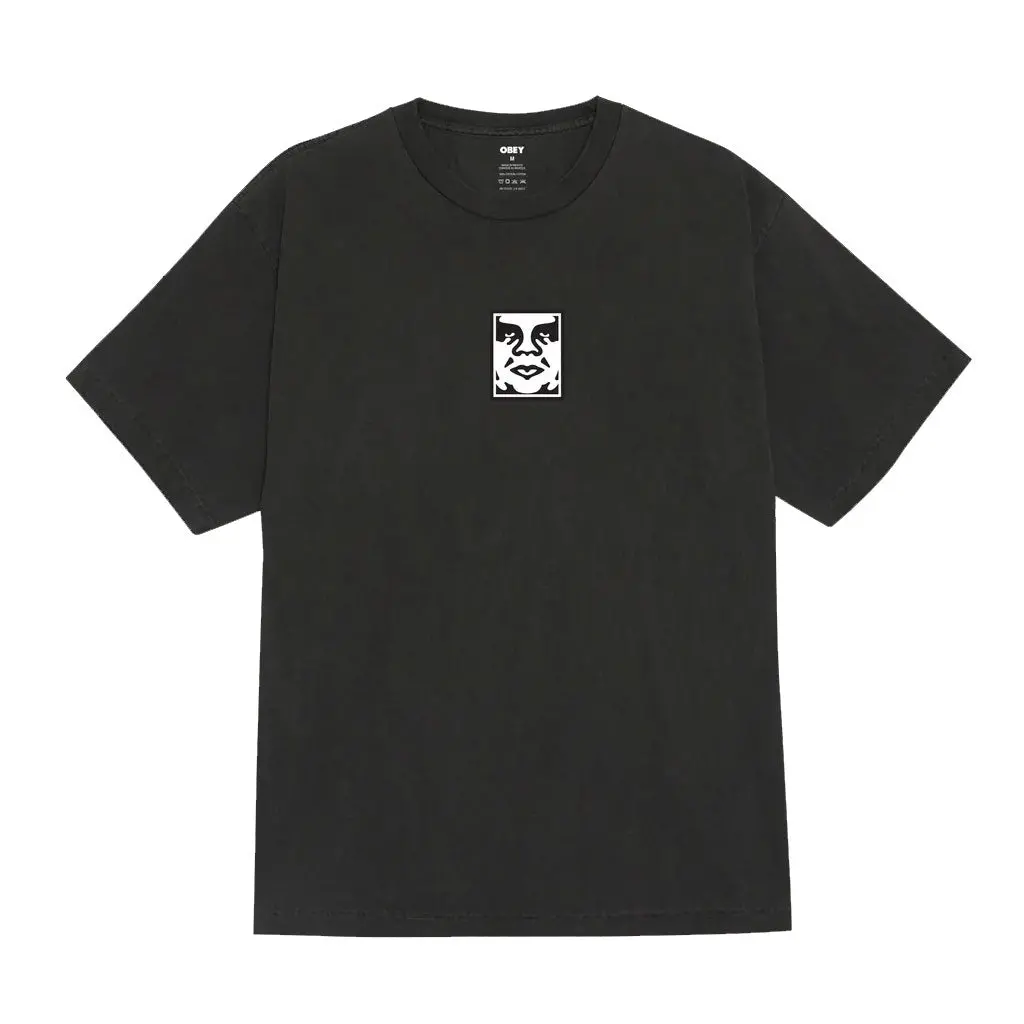 Obey Icon Face S/S Tee - Dusty Black 1