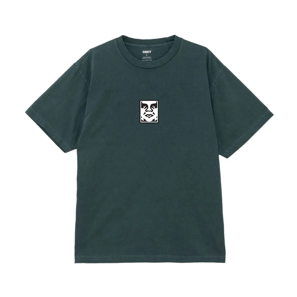 Obey Icon Face S/S Tee - Pigment Forest 1