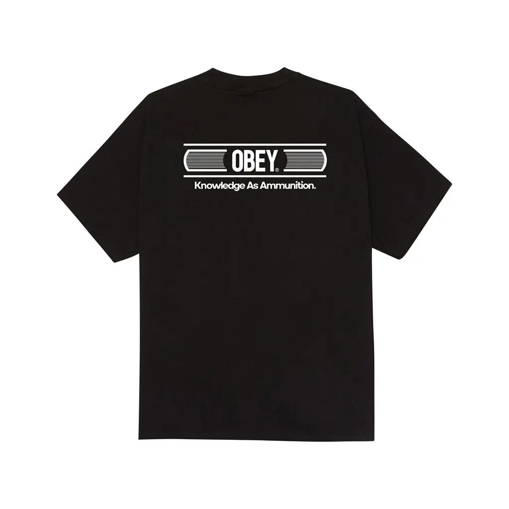 Obey Knowledge As Amunition S/S Tee - Black 1