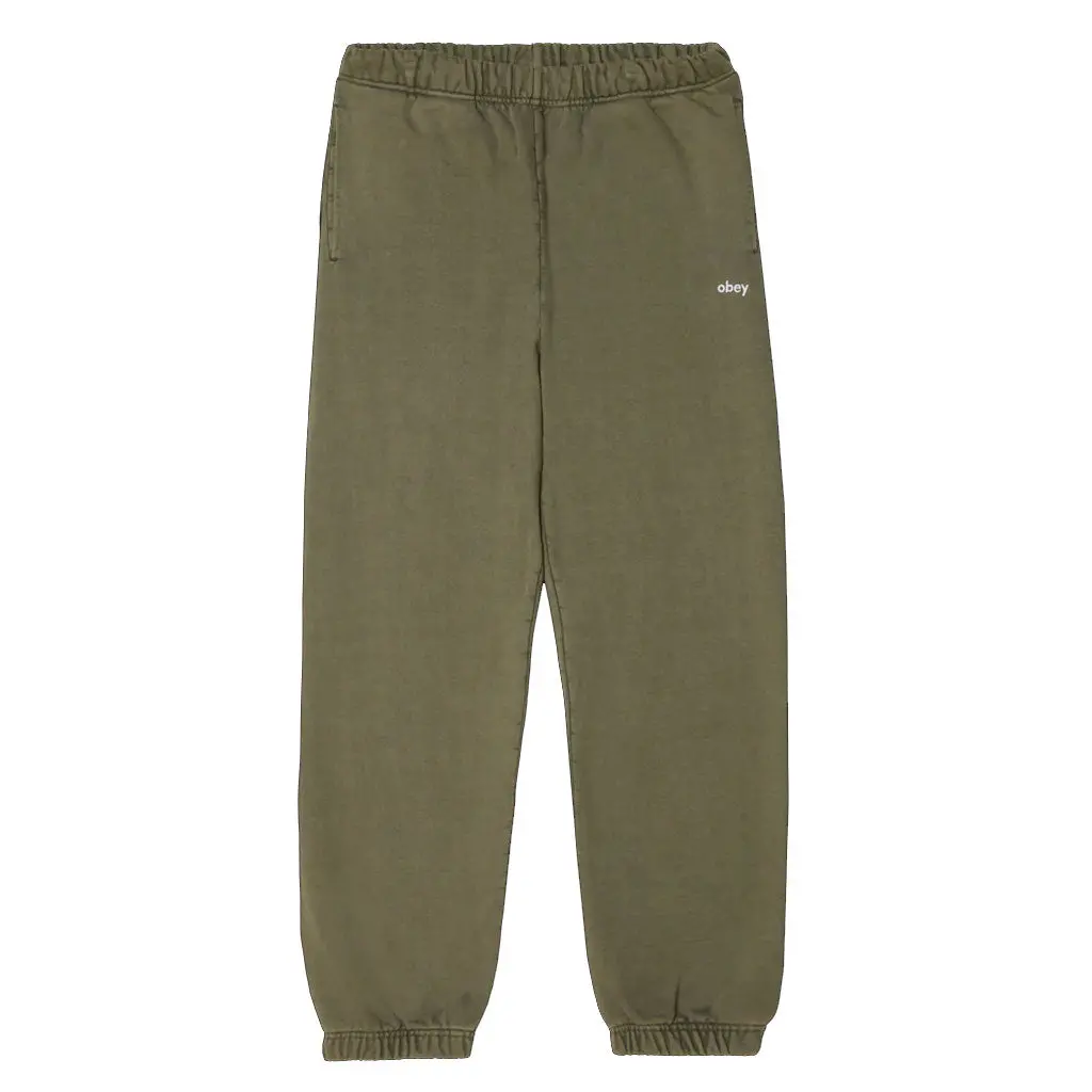 Obey Lowercase Pigment Sweatpant - Deep Lichen 1