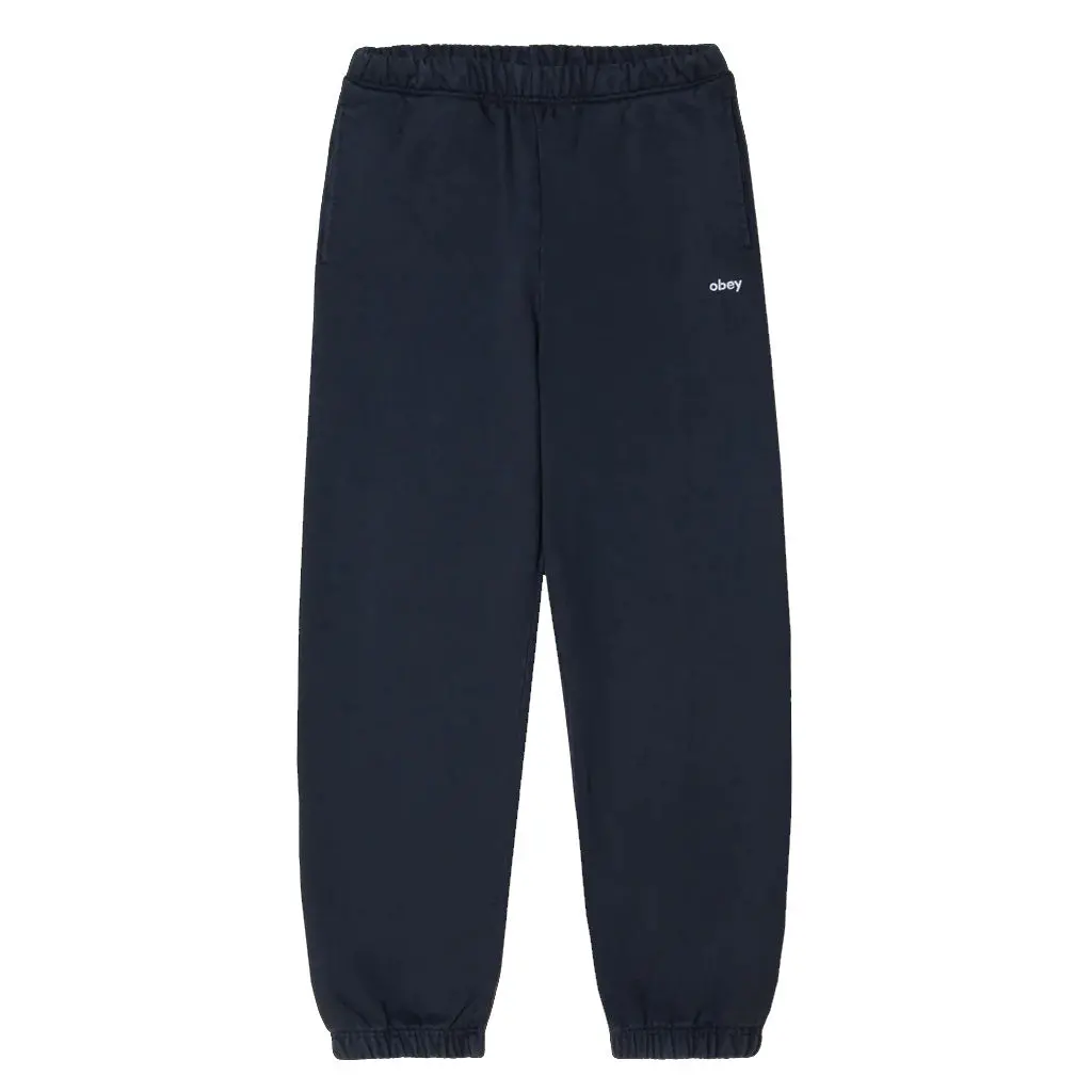 Obey Lowercase Pigment Sweatpant - Dark Navy 1