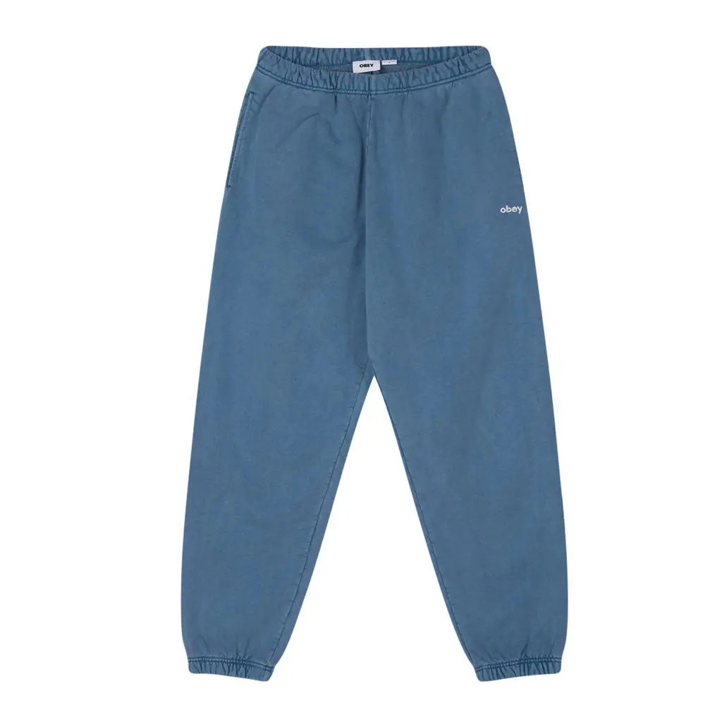 Obey Lowercase Pigment Sweatpant - Coronet Blue 1