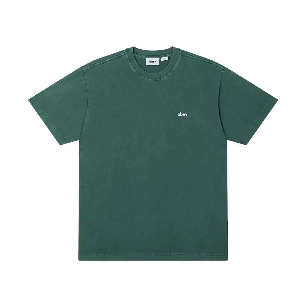 Obey Lowercase Pigment S/S Tee - Pine Needle 1