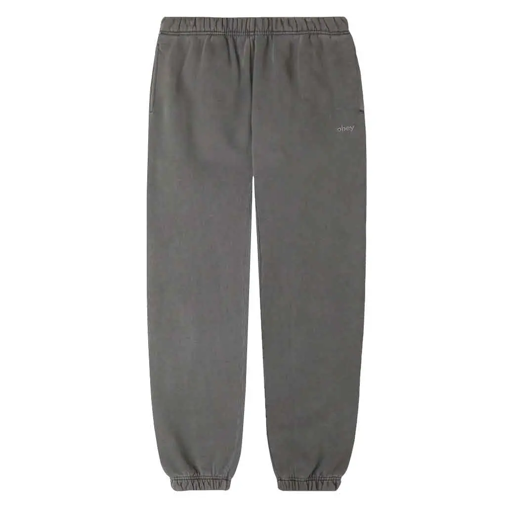 Obey Lowercase Pigment Sweatpant - Digital Black 1