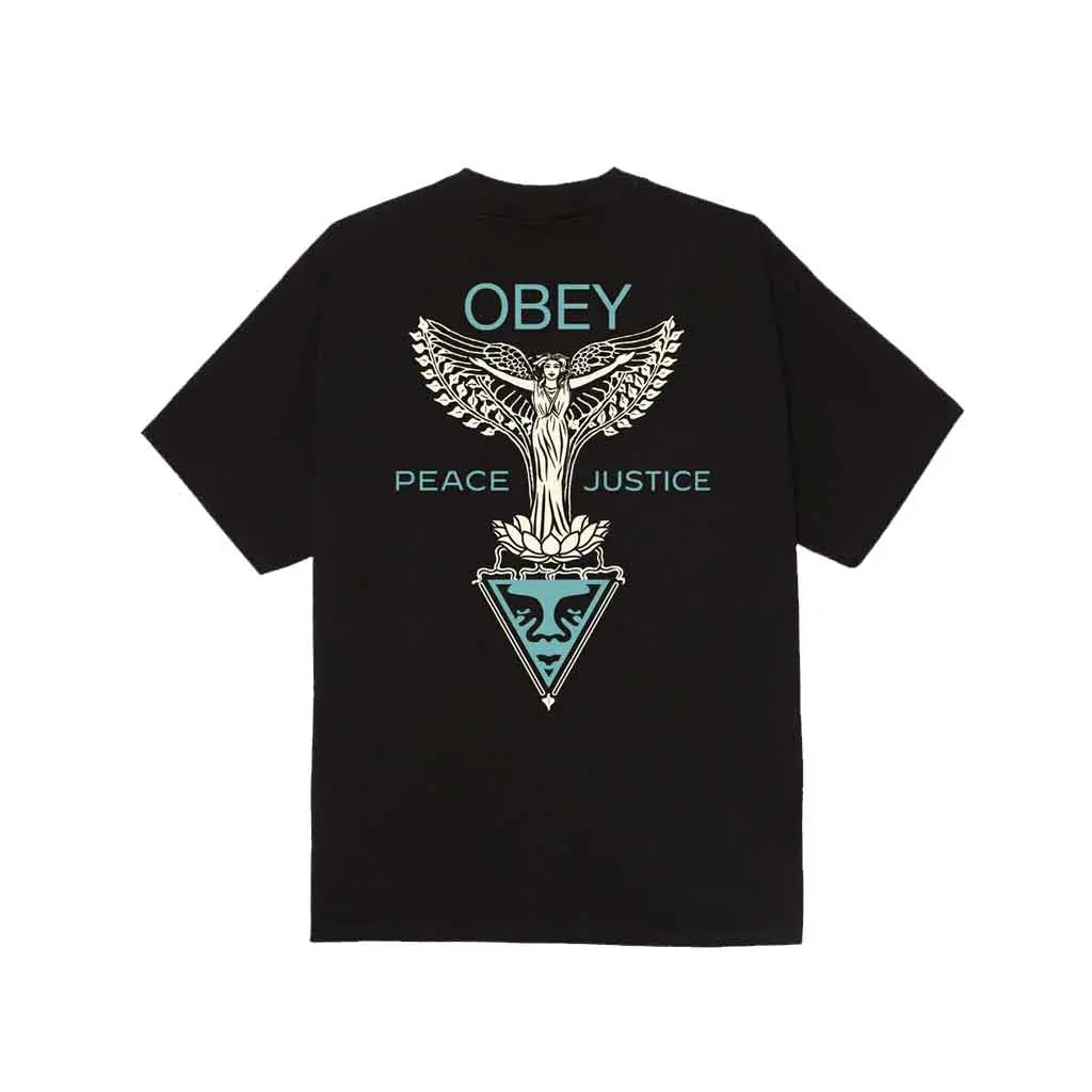 Obey Nouveau Angel S/S Tee - Black 1