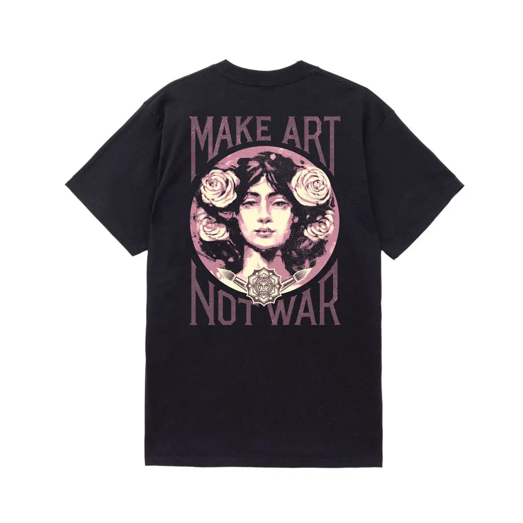 Obey Mark Art Not War S/S Tee - Black 1