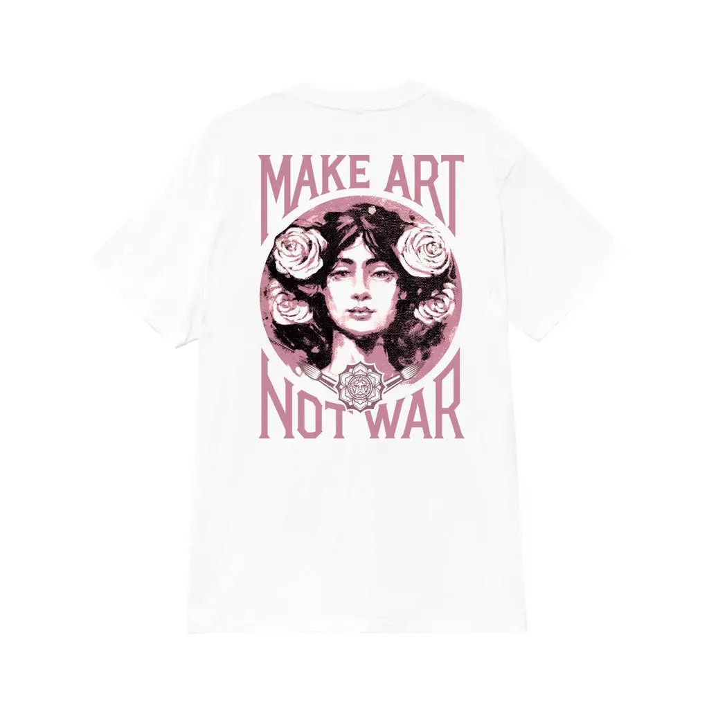 Obey Mark Art Not War S/S Tee - White 1