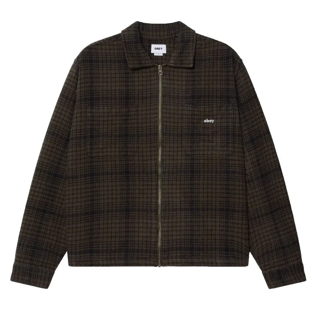 Obey Parker Zip Shirt Jacket - Rosin Multi 1