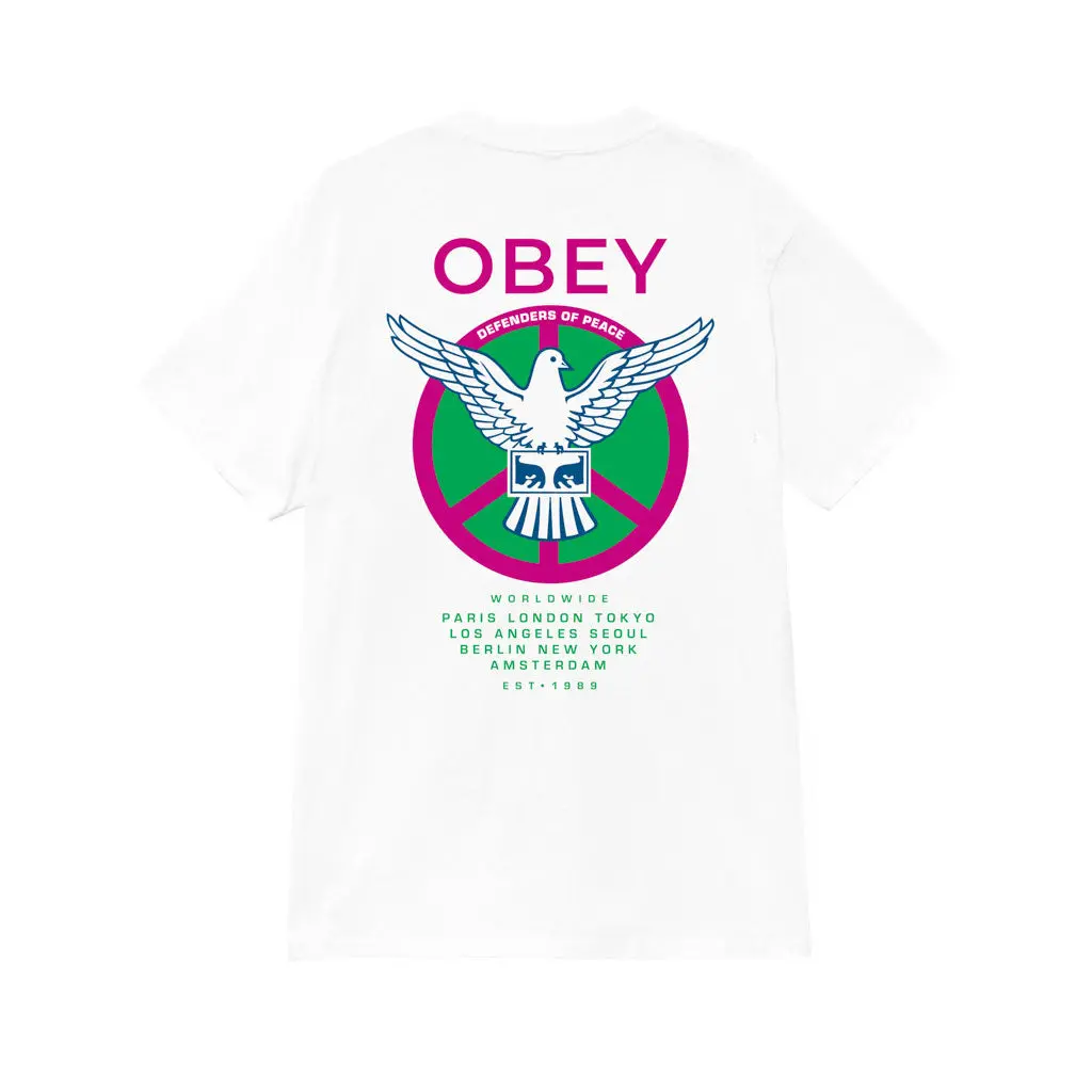 Obey Peace Defenders S/S Tee - White 1