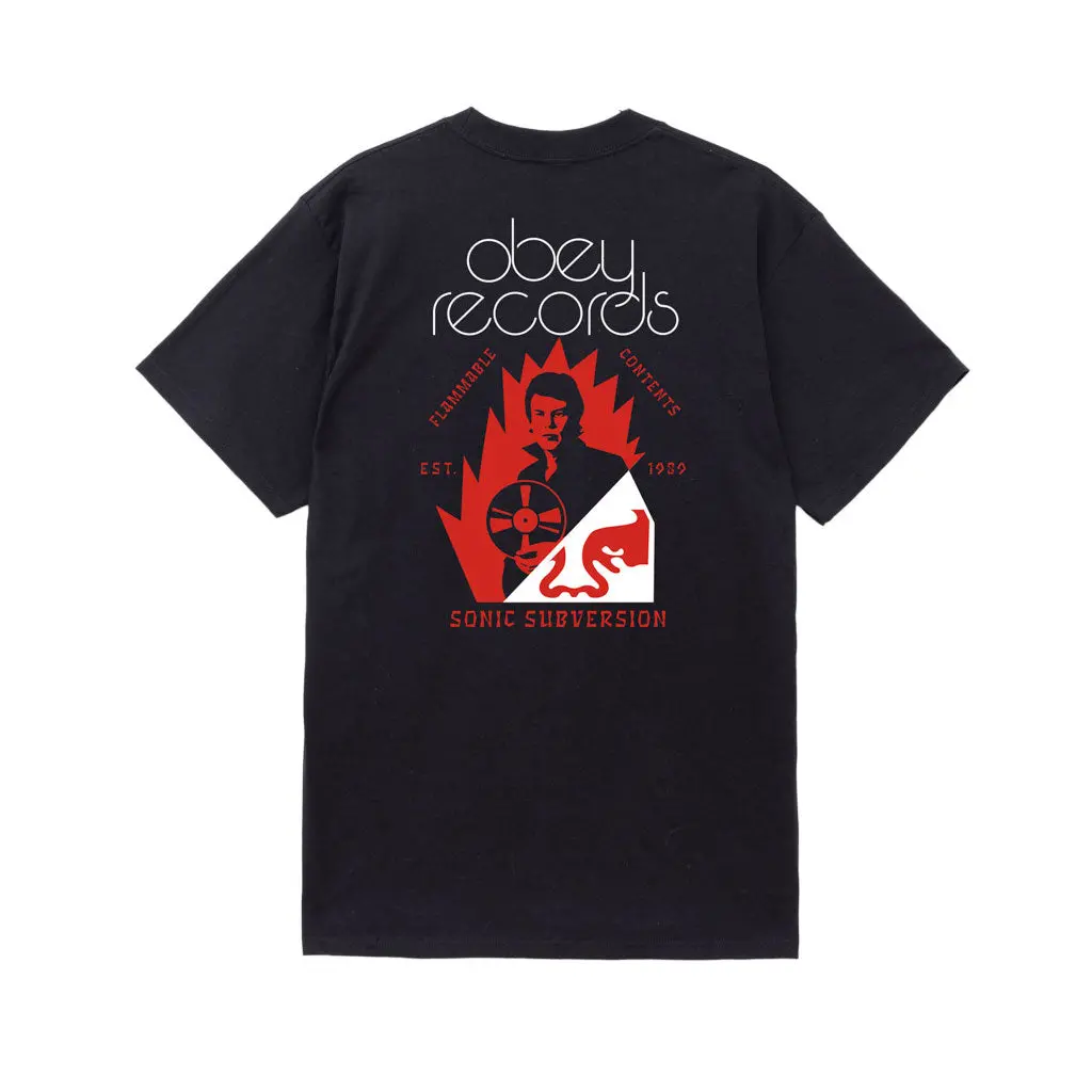 Obey Sonic Subversion S/S Tee - Black 1