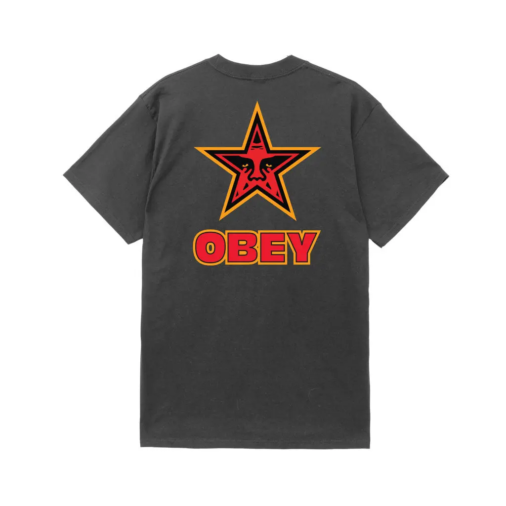 Obey Star S/S Tee - Vintage Black 1