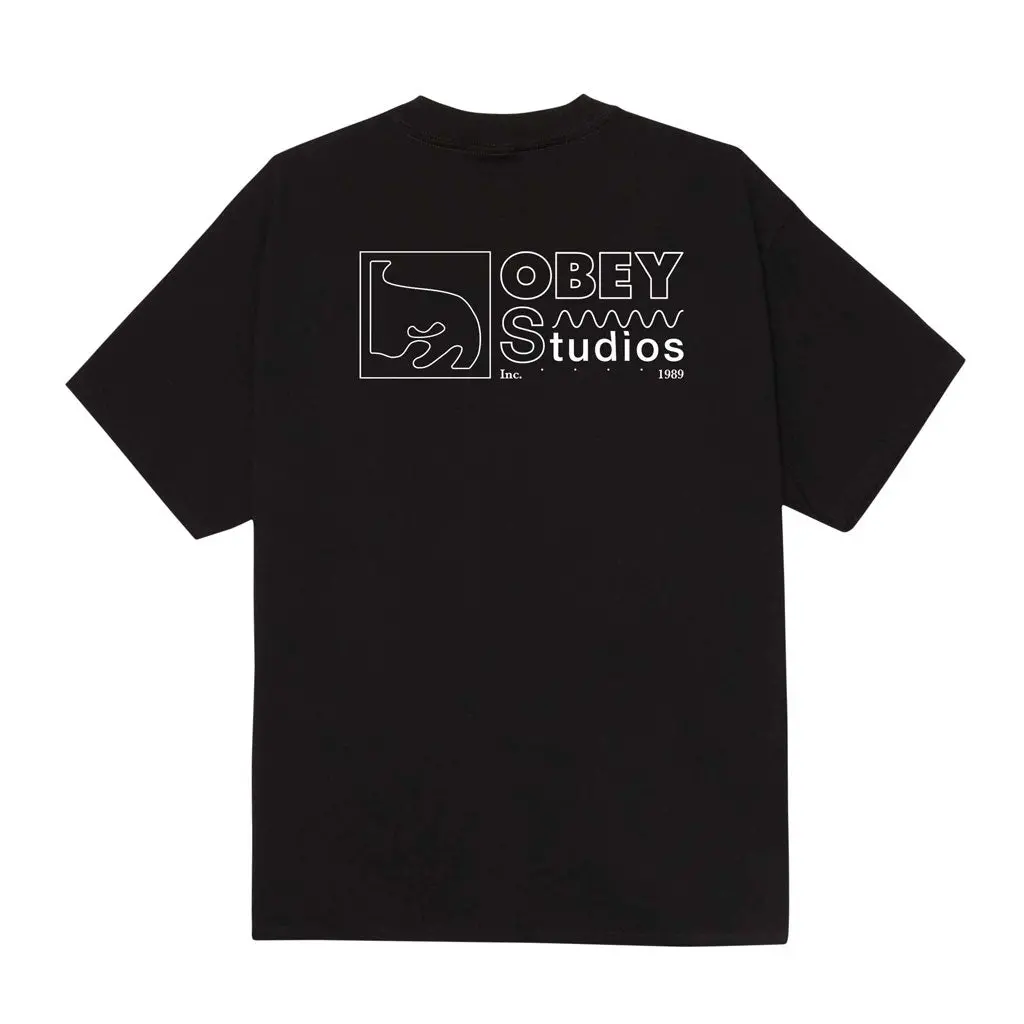 Obey Studios Inc 1989 S/S Tee - Black 1