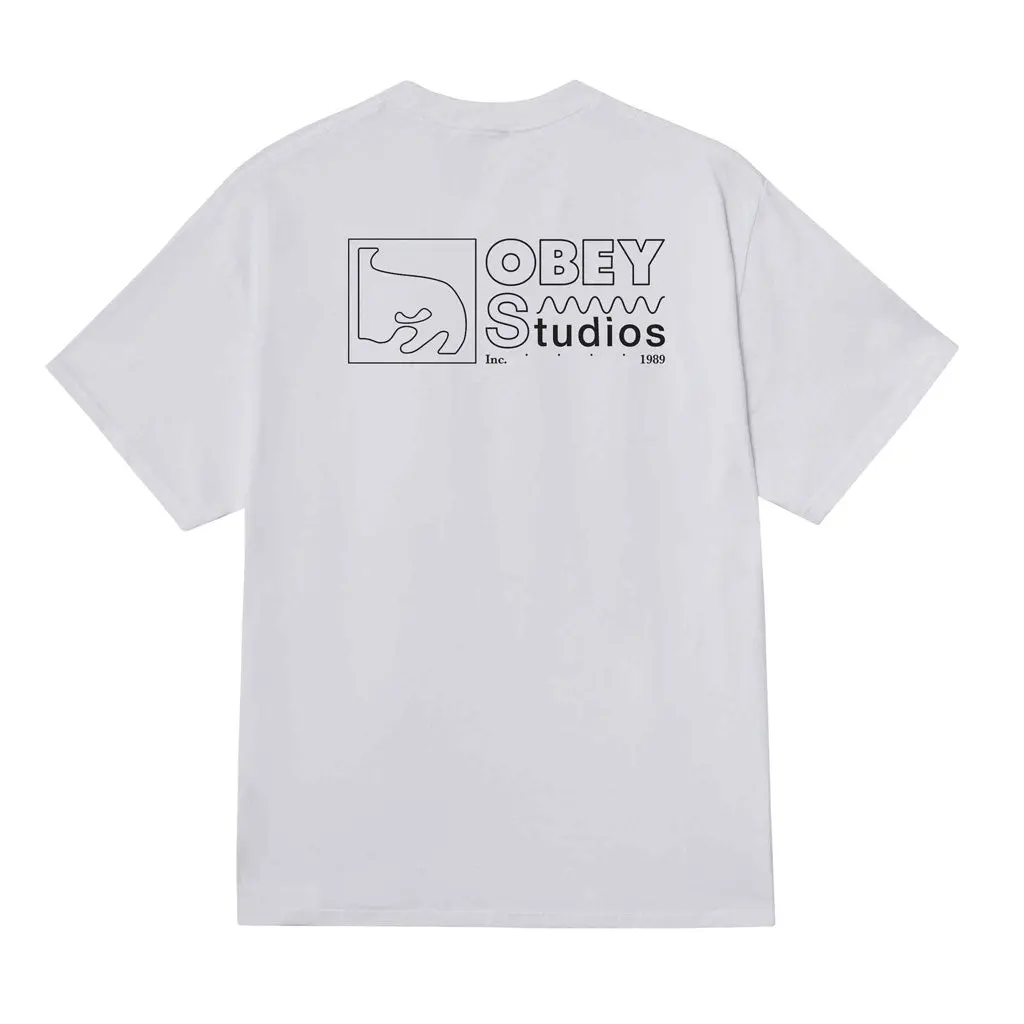 Obey Studios Inc 1989 S/S Tee - White 1