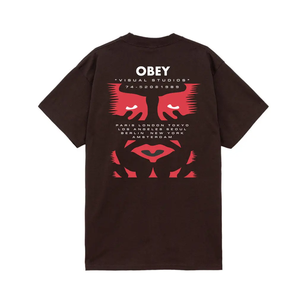 Obey Visual Studies S/S Tee - Java Brown 1