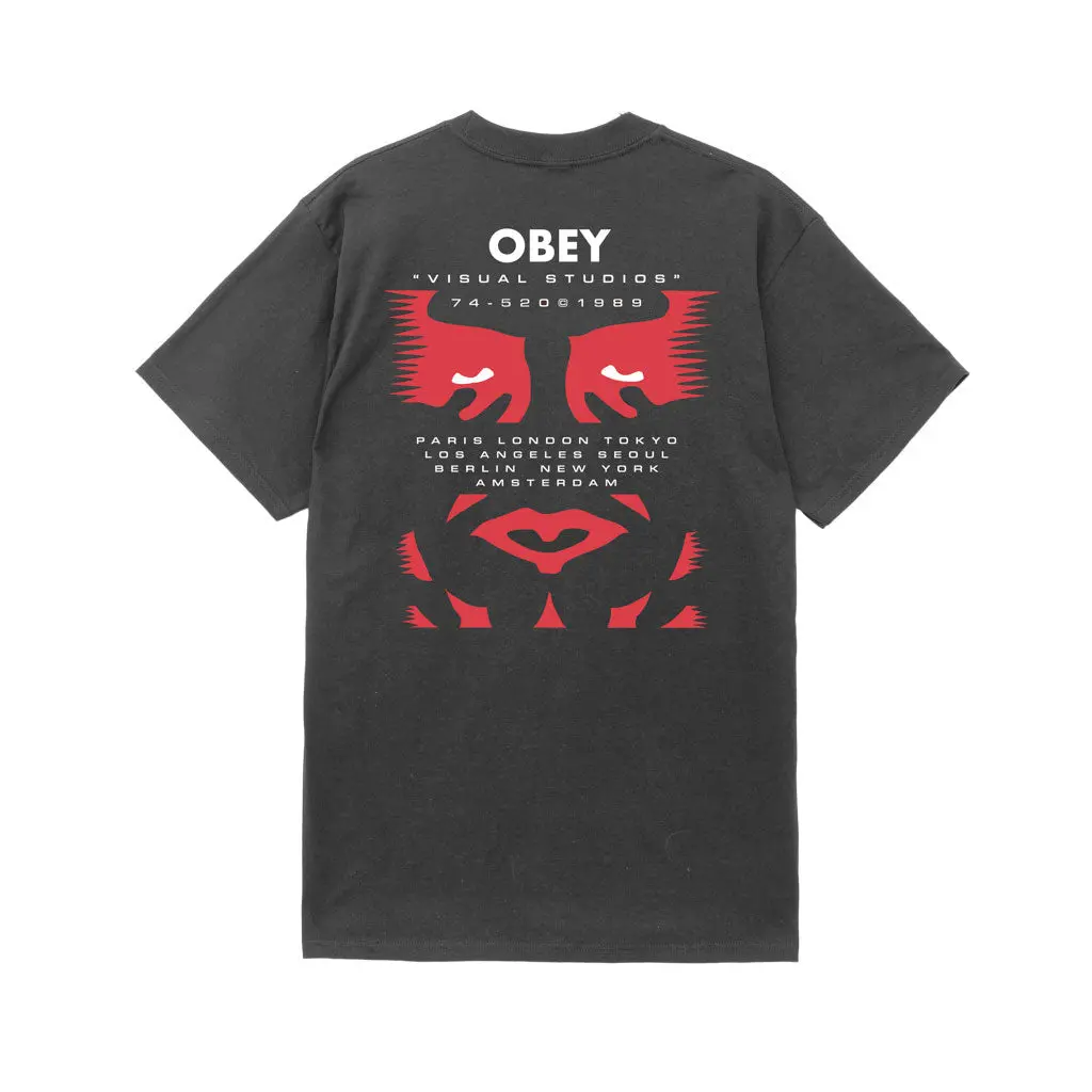 Obey Visual Studies S/S Tee - Vintage Black 1