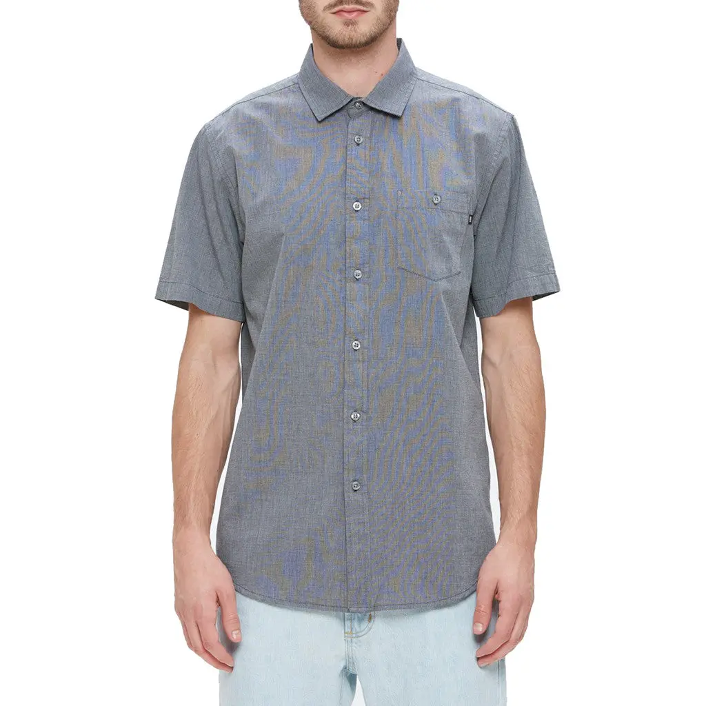 Obey Barton Woven Ss - Graphite 1
