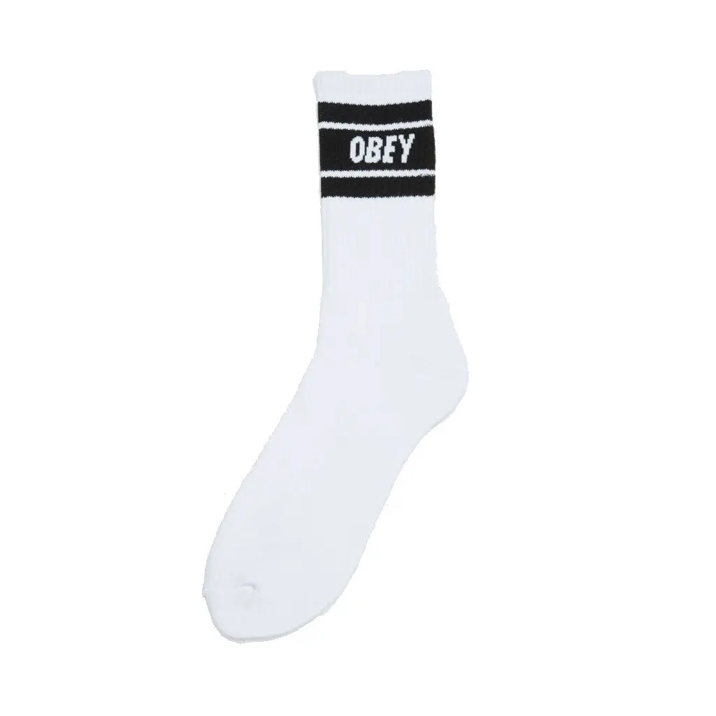 Obey Cooper Ii Sock - White/Black 1