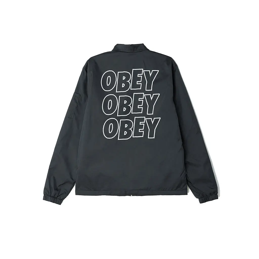 Obey Static Jacket - Black 1