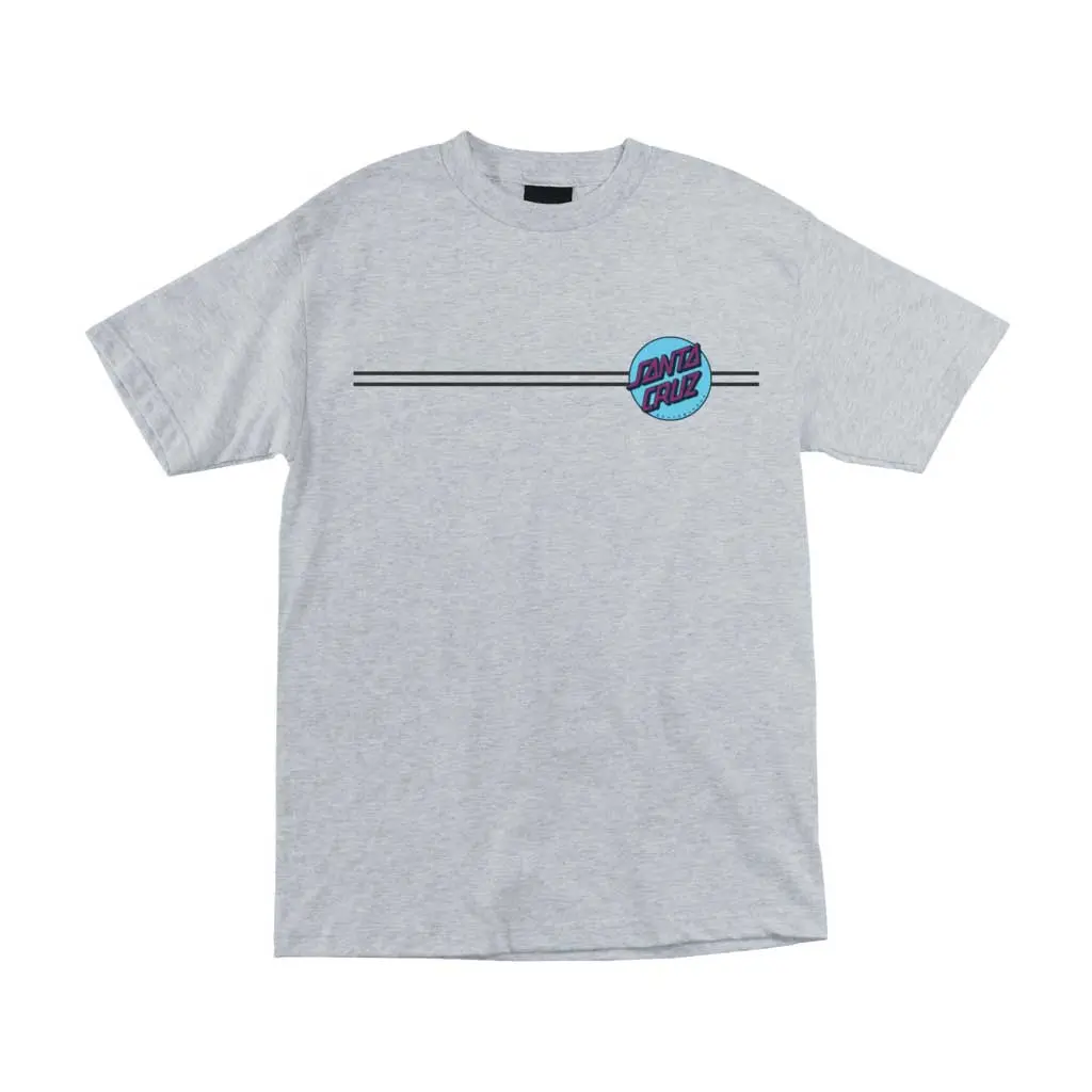 Santa Cruz Other Dot Regular S/S T-Shirt - Heather Grey/Blue 1