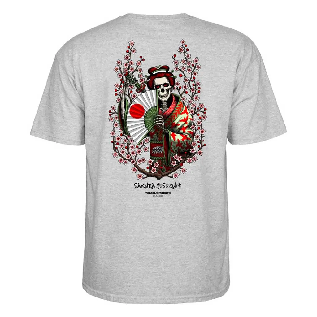 Skate One Powell Peralta Sakura Yosozumi Tee - Grey 1