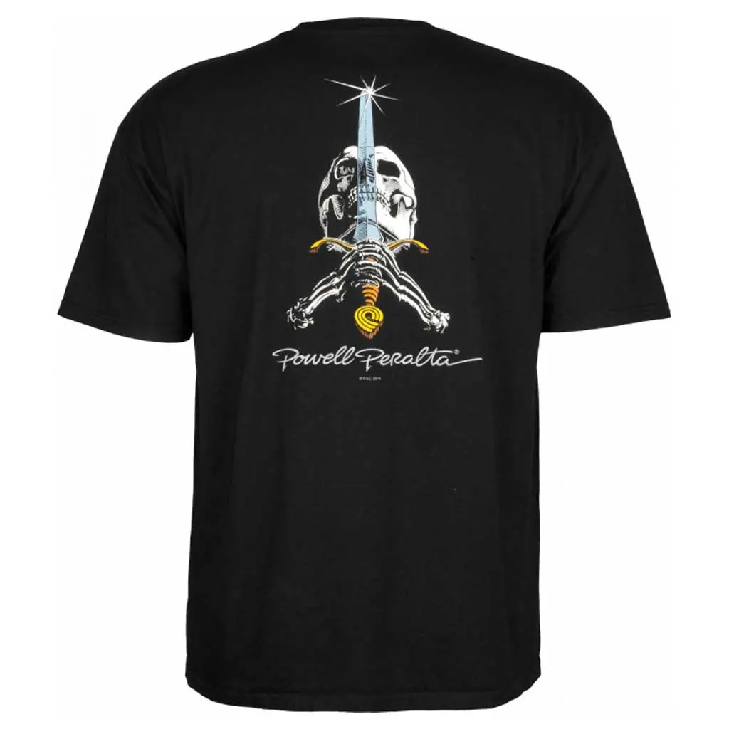 Skate One Powell Peralta Skull & Sword Tee - Black 1