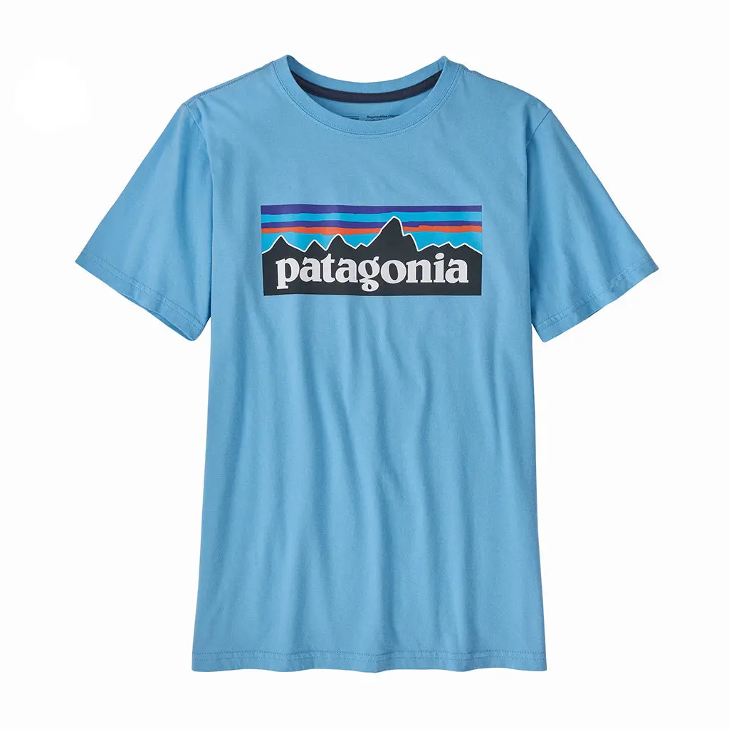 Patagonia Kids' Regenerative Organic Certified Cotton P-6 Logo T-Shirt - Lagb 62163 1