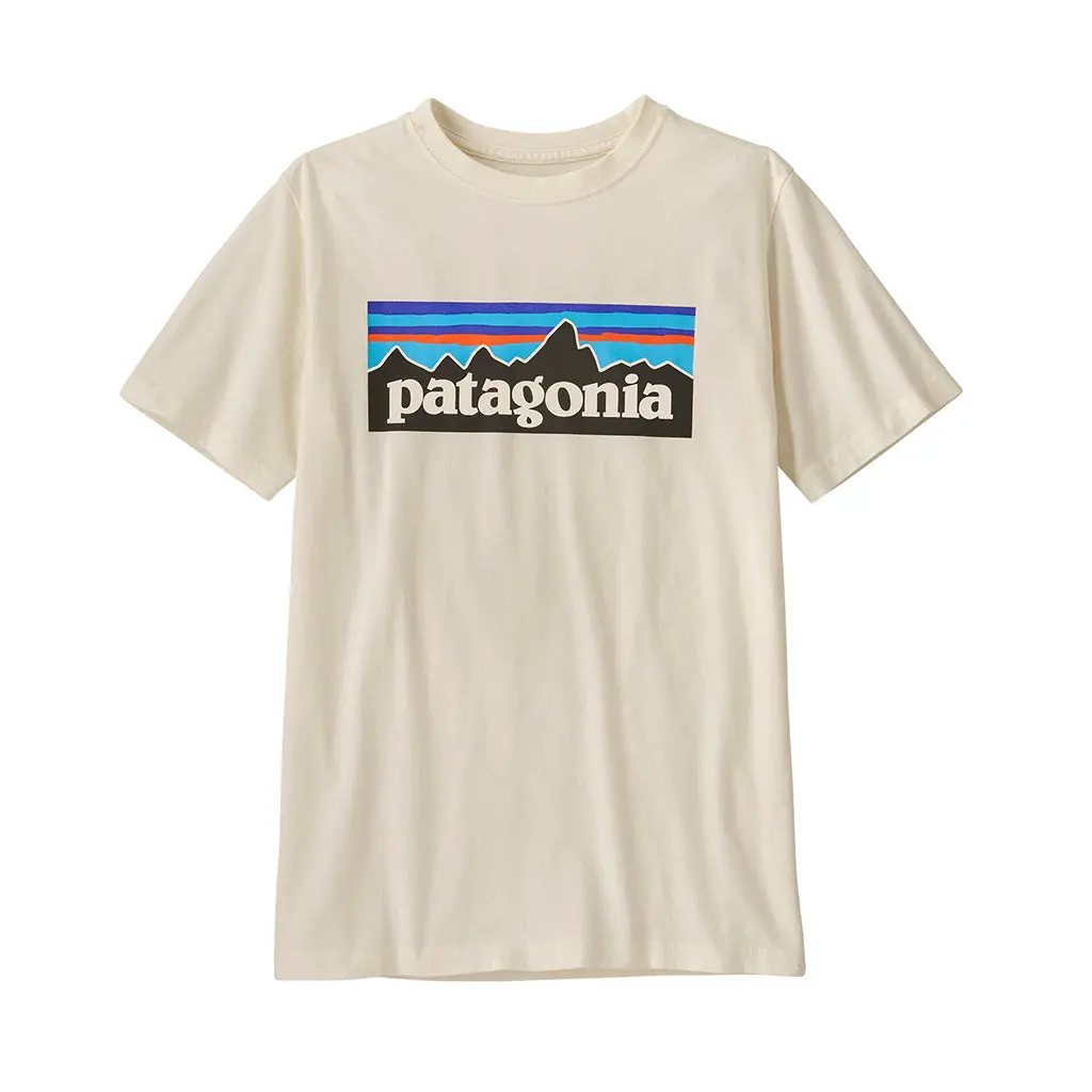Patagonia Kids' Regenerative Organic Certified Cotton P-6 Logo T-Shirt - Udnl 62163 1