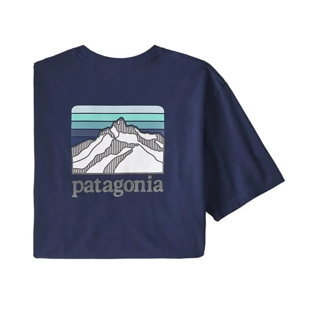 Patagonia Line Logo Ridge Pocket Responsibili Tee - Cny 38511 1