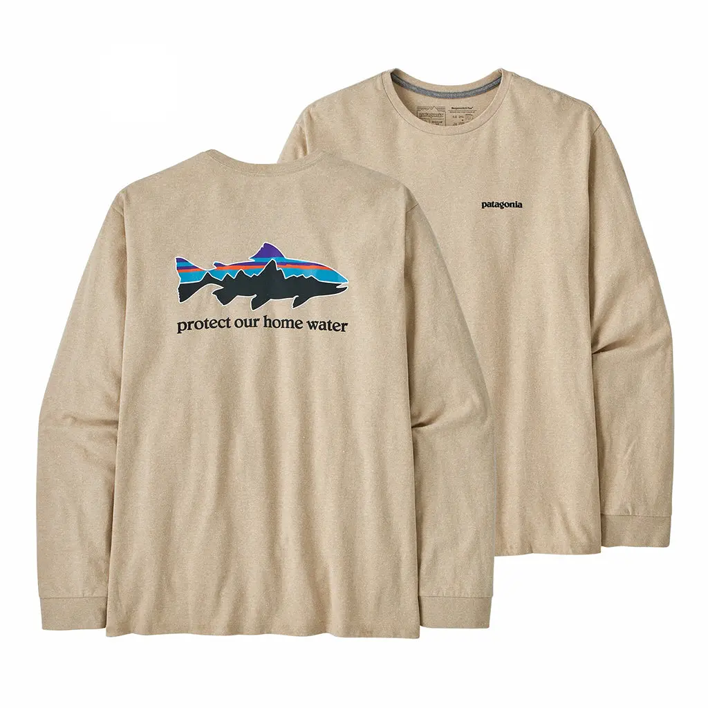Patagonia L/S Home Water Trout Responsibili Tee - Ortn 37574 1