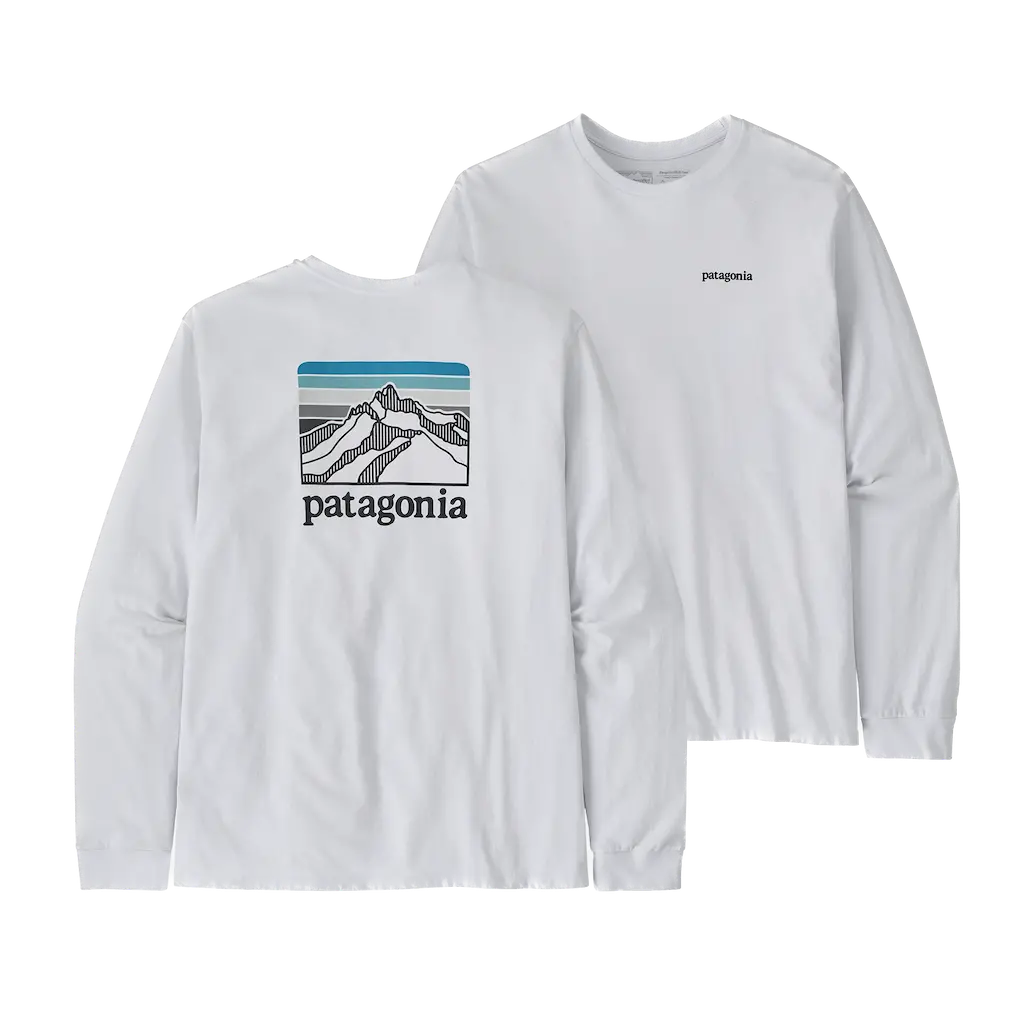 Patagonia Line Logo Ridge Responsibili Tee - Whi 1