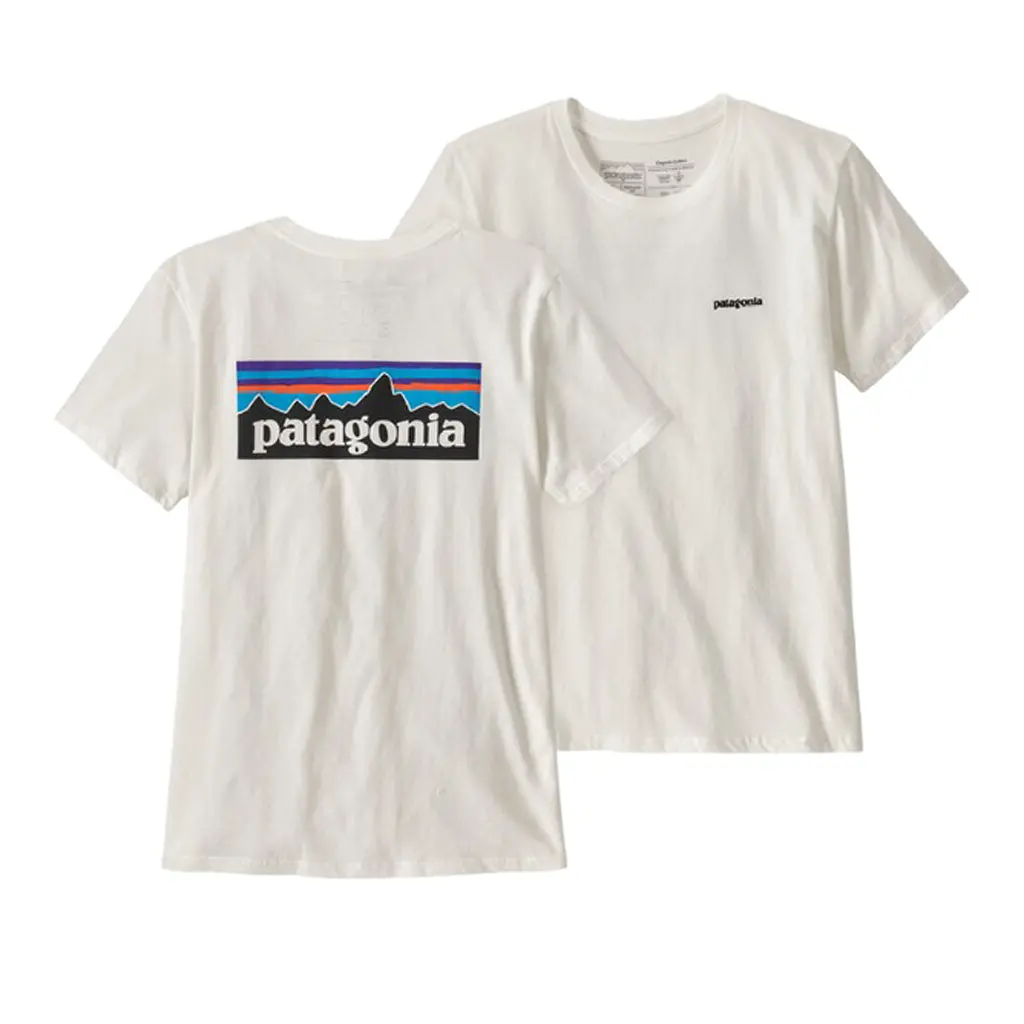 Patagonia Women's P-6 Logo Organic Crew T-Shirt - Whi 38587 1