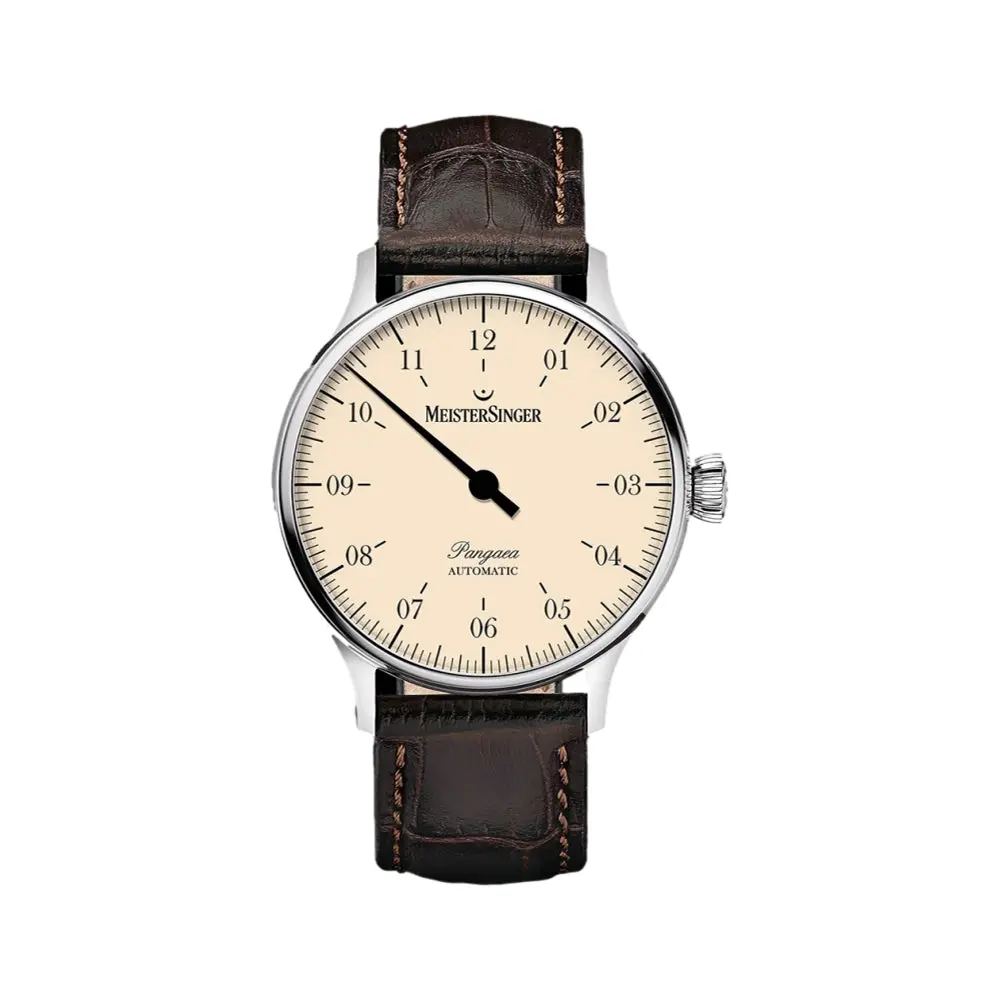 Pangaea 40Mm - Ivory On Leather Strap 1